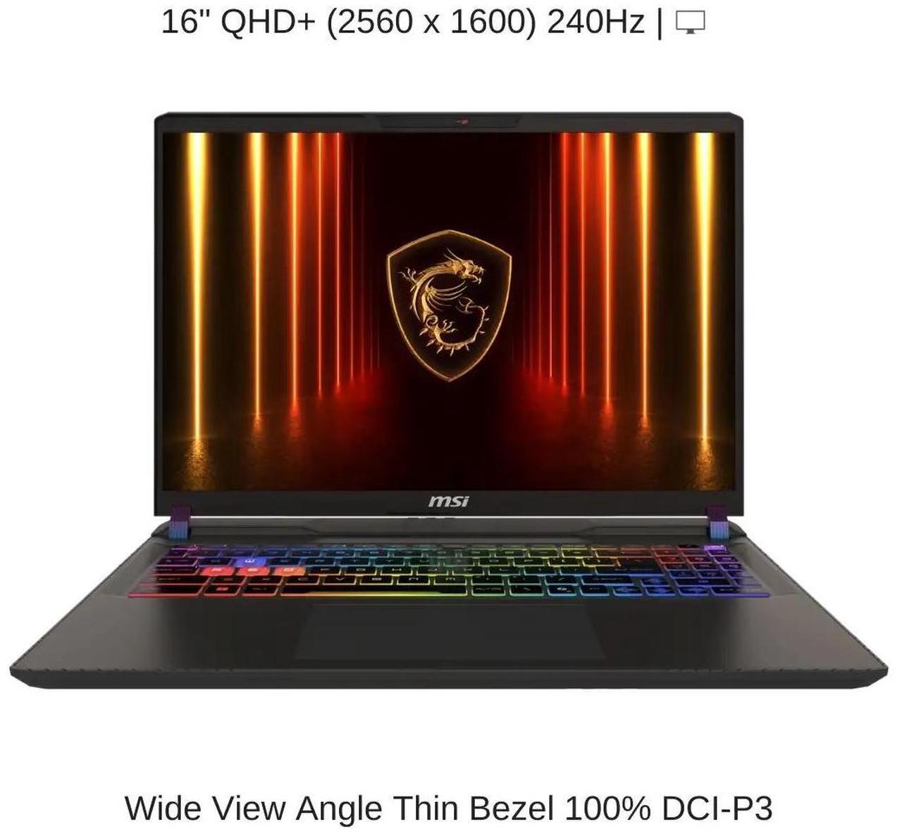 Alt view image 6 of 7 - [2025] HIDevolution MSI Vector 16 HX AI A2XWIG 16" QHD+ 240Hz, 2.1 GHz Ultra 9-275HX, RTX 5080, 32 GB DDR5 RAM, 16 TB PCIe SSD, Windows 11 Pro