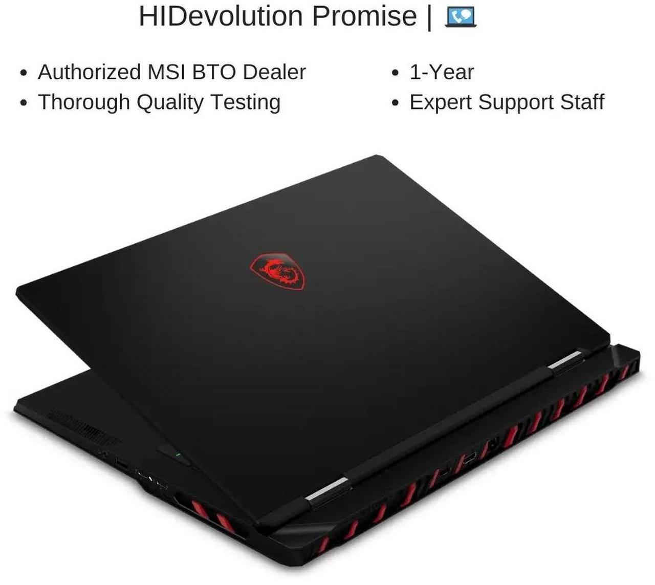 Alt view image 7 of 7 - [2025] HIDevolution MSI Raider 18 HX AI A2XWIG 18" UHD+ 120Hz Mini LED, 2.1 GHz Ultra 9-285HX , RTX 5090, 64 GB DDR5 RAM, 16 TB PCIe SSD, Windows 11 Pro