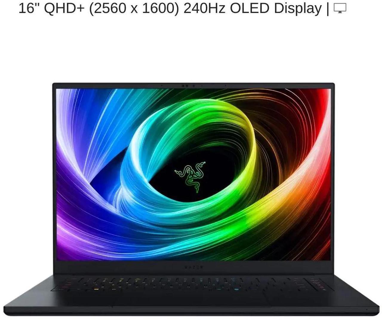 Alt view image 5 of 7 - Razer Blade 16 [2025] Black, 16" QHD+ 240Hz OLED, 2.0 GHz Ryzen AI 9 HX 370, RTX 5090, 32 GB LPDDR5X RAM, 2 TB PCIe SSD, Windows 11 Home