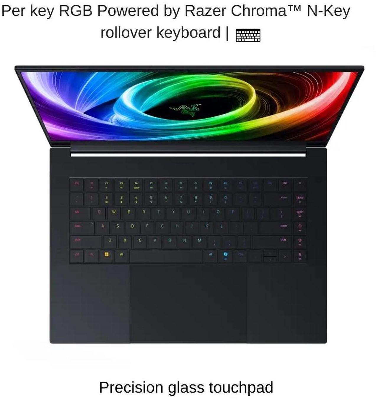 Alt view image 6 of 7 - Razer Blade 16 [2025] Black, 16" QHD+ 240Hz OLED, 2.0 GHz Ryzen AI 9 HX 370, RTX 5090, 32 GB LPDDR5X RAM, 2 TB PCIe SSD, Windows 11 Home