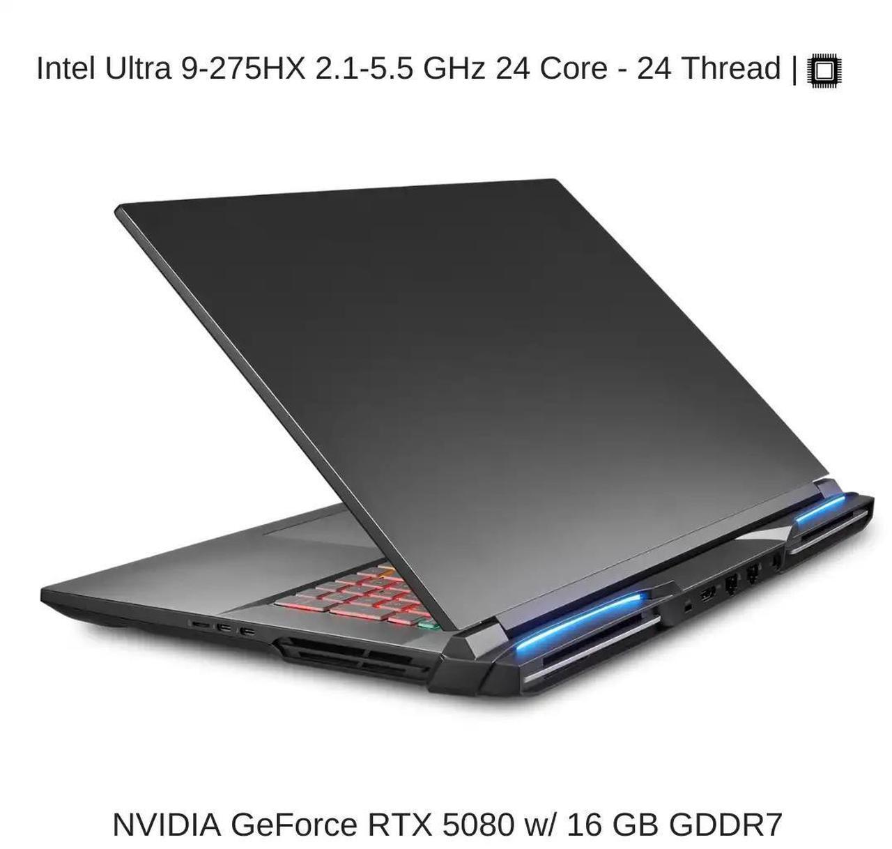 Alt view image 3 of 7 - [2025] HIDevolution EVOC High Performance Systems X5801A (X580WNS-G) 18" QHD+ 240Hz, 2.1 GHz Ultra 9-275HX, RTX 5080, 16 GB DDR5 RAM, 24 TB PCIe SSD, Windows 11 Pro
