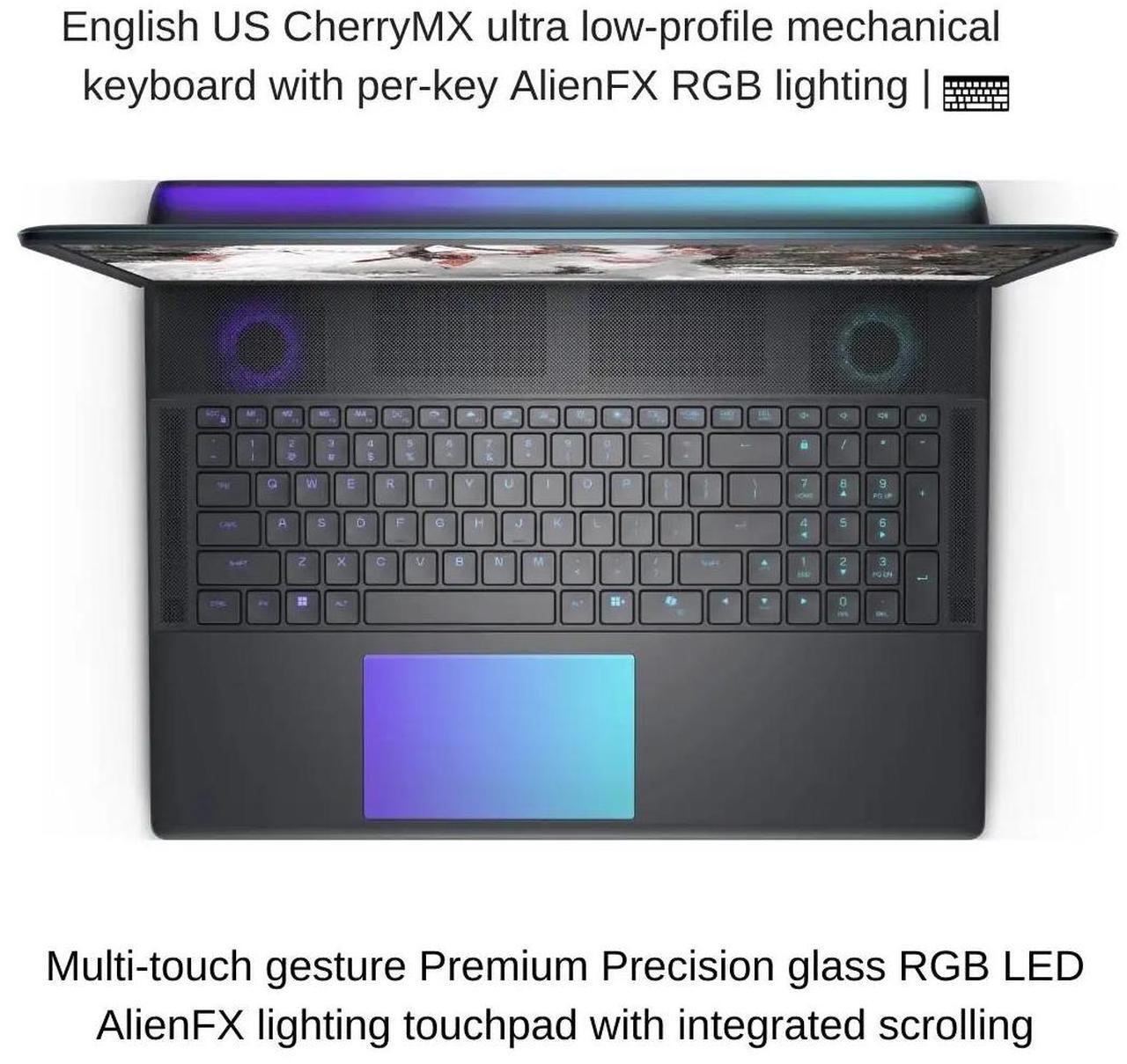 Alt view image 6 of 7 - [2025] Alienware 18 Area-51 [Mechanical Keyboard] 16" QHD+ 240Hz, 2.1 GHz Ultra 9-275HX, RTX 5090, 128 GB DDR5 RAM, 16 TB PCIe SSD, Windows 11 Home