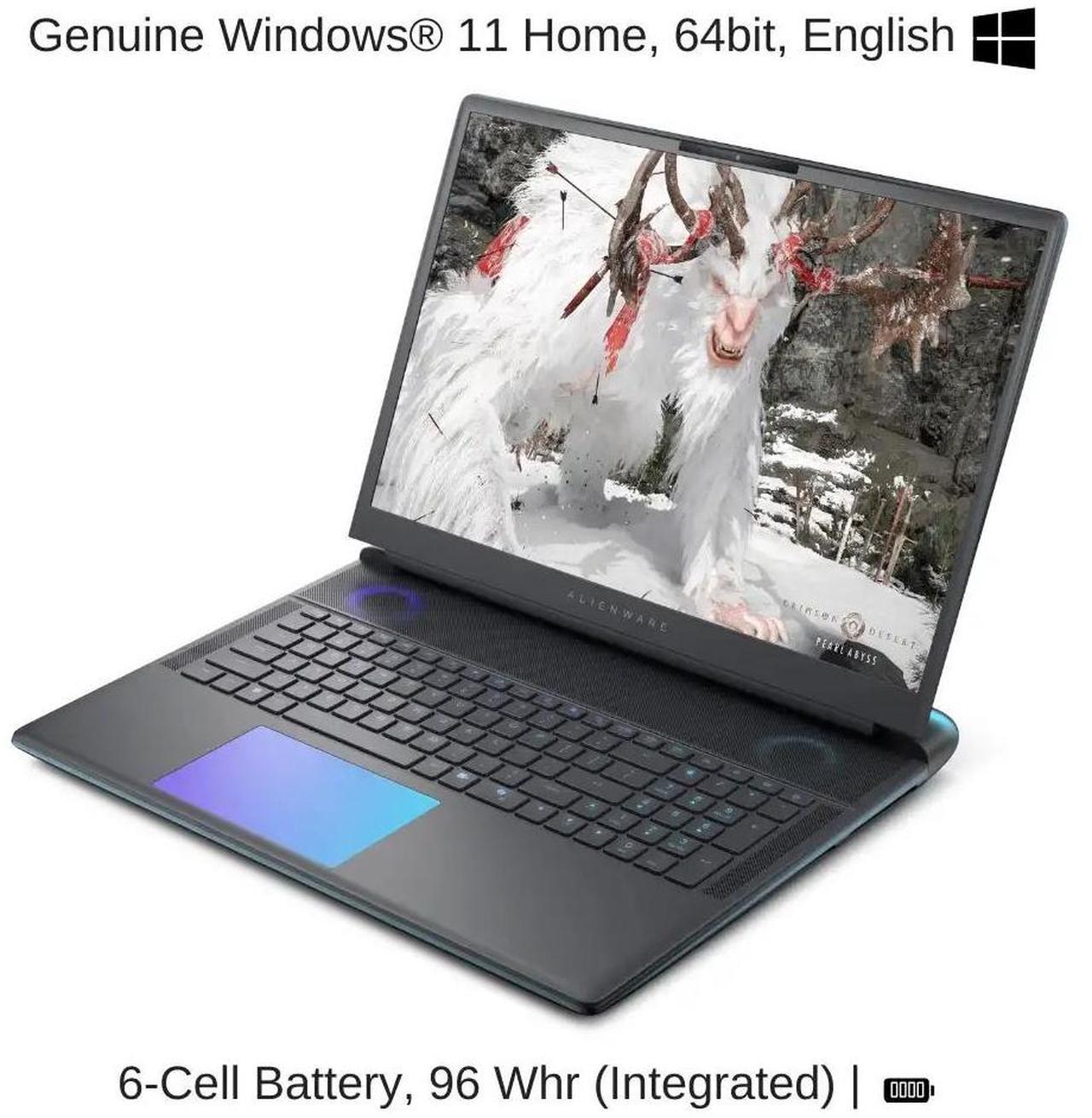 Alt view image 7 of 7 - [2025] Alienware 18 Area-51 [Mechanical Keyboard] 16" QHD+ 240Hz, 2.1 GHz Ultra 9-275HX, RTX 5090, 128 GB DDR5 RAM, 16 TB PCIe SSD, Windows 11 Home