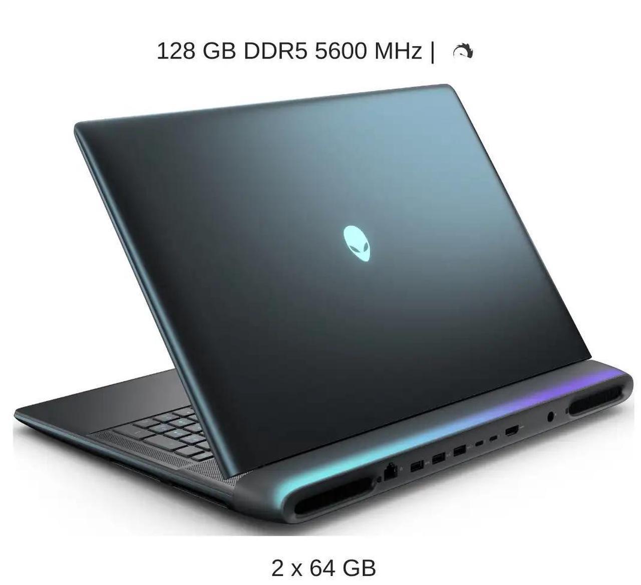 Alt view image 3 of 7 - [2025] Alienware 18 Area-51 [Mechanical Keyboard] 16" QHD+ 240Hz, 2.1 GHz Ultra 9-275HX, RTX 5090, 128 GB DDR5 RAM, 16 TB PCIe SSD, Windows 11 Home