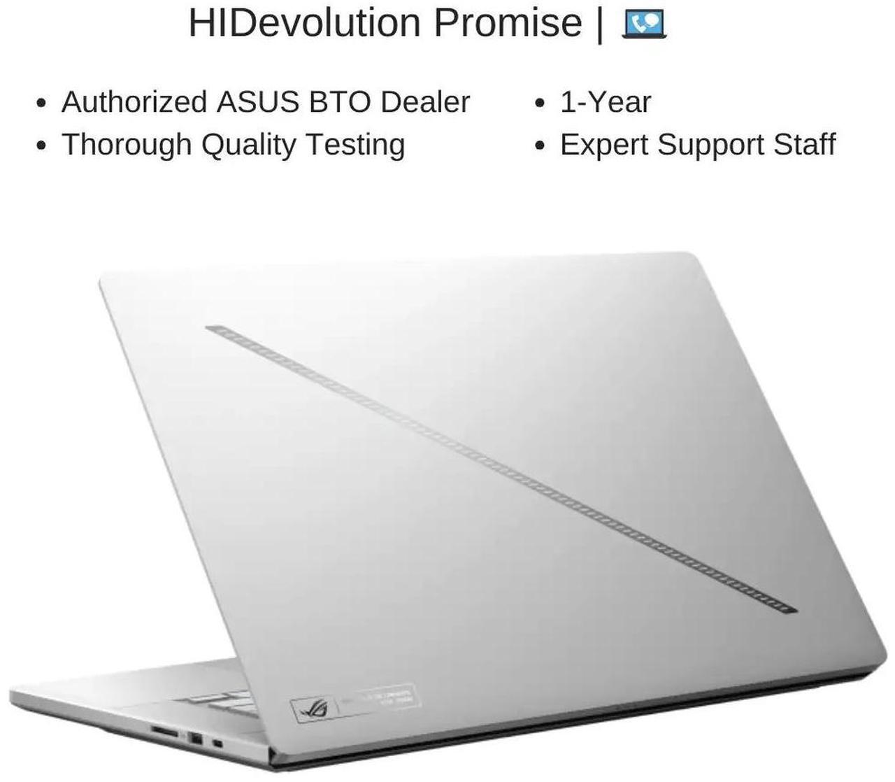 Alt view image 7 of 7 - [2025] HIDevolution ASUS ROG Zephyrus G16 GU605CR [White] 16" WQXGA 240Hz OLED, 2.7 GHz Ultra 9-285H, RTX 5070TI, 32 GB LPDDR5X RAM, 2 TB PCIe SSD, Windows 11 Pro