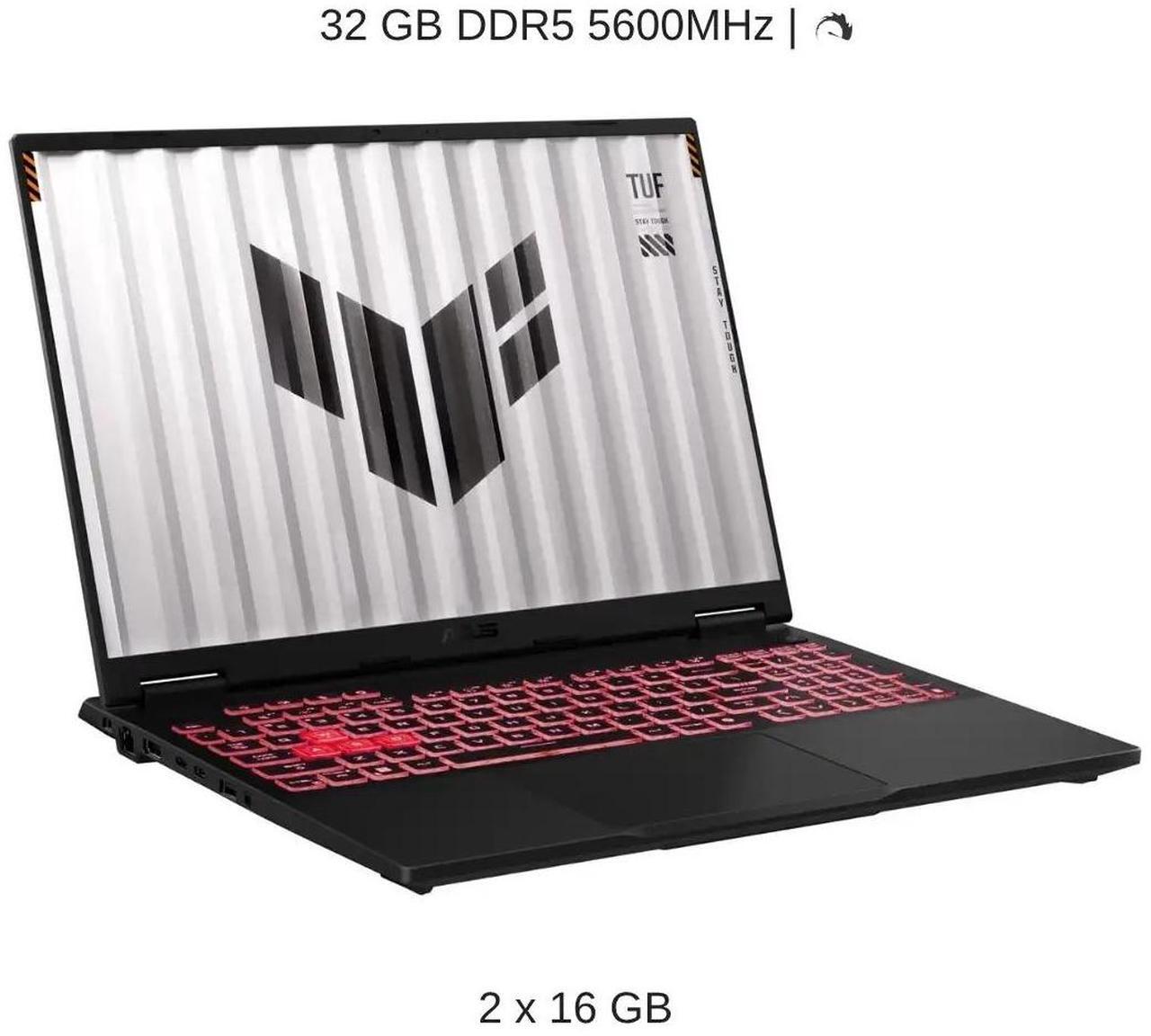 Alt view image 4 of 7 - [2025] HIDevolution ASUS TUF Gaming A16 FA608UP 6" FHD+ 165Hz IPS-Level, 4.0 GHz Ryzen 9 270, RTX 5070, 32 GB DDR5 RAM, 1 TB PCIe SSD, Windows 11 Home