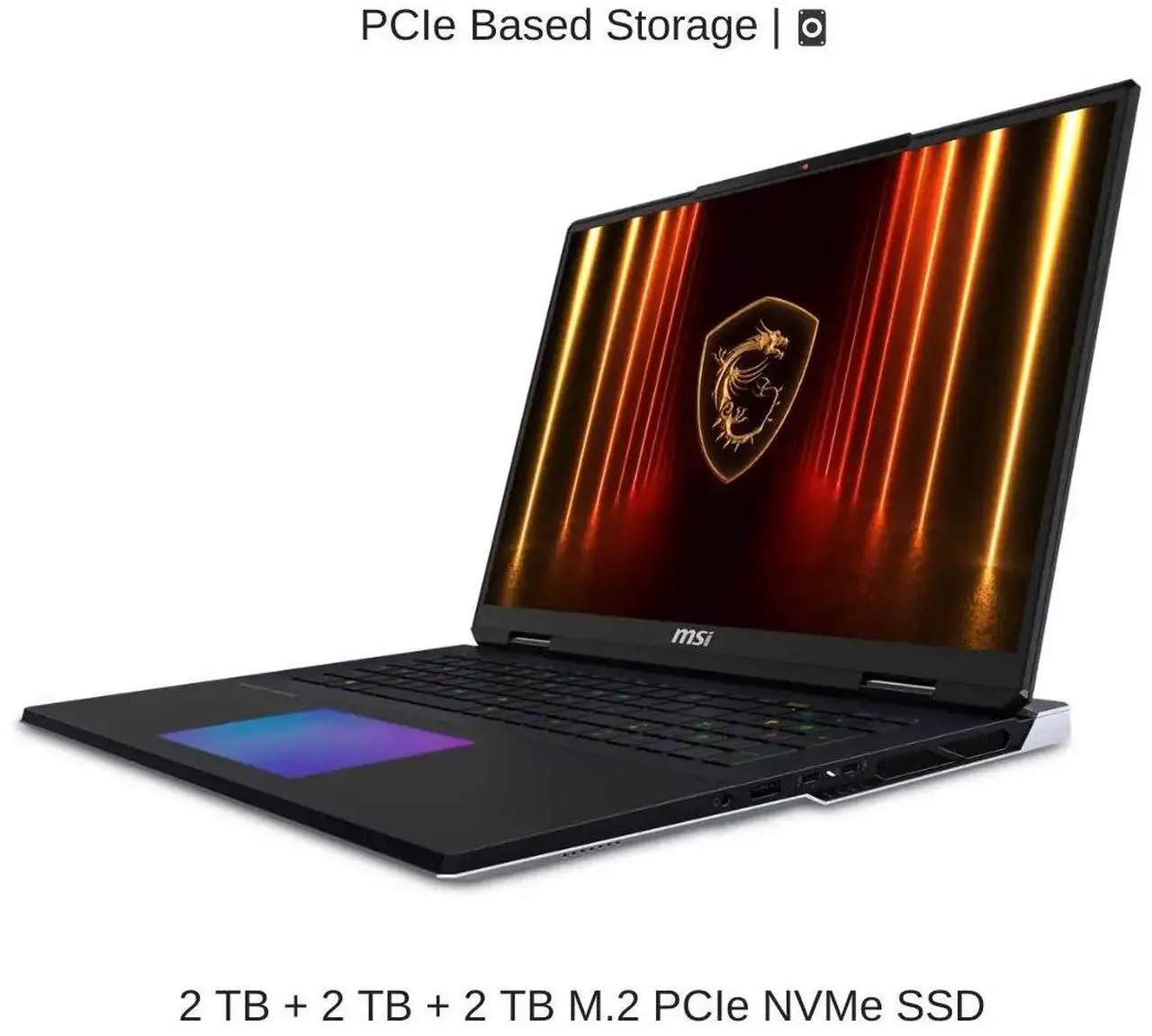Alt view image 5 of 7 - [2025] HIDevolution MSI Titan 18 HX AI A2XWJG 18" UHD+ 120Hz Mini LED, 2.1 GHz Ultra 9-285HX , RTX 5090, 96 GB DDR5 RAM, 6 TB PCIe SSD, Windows 11 Pro