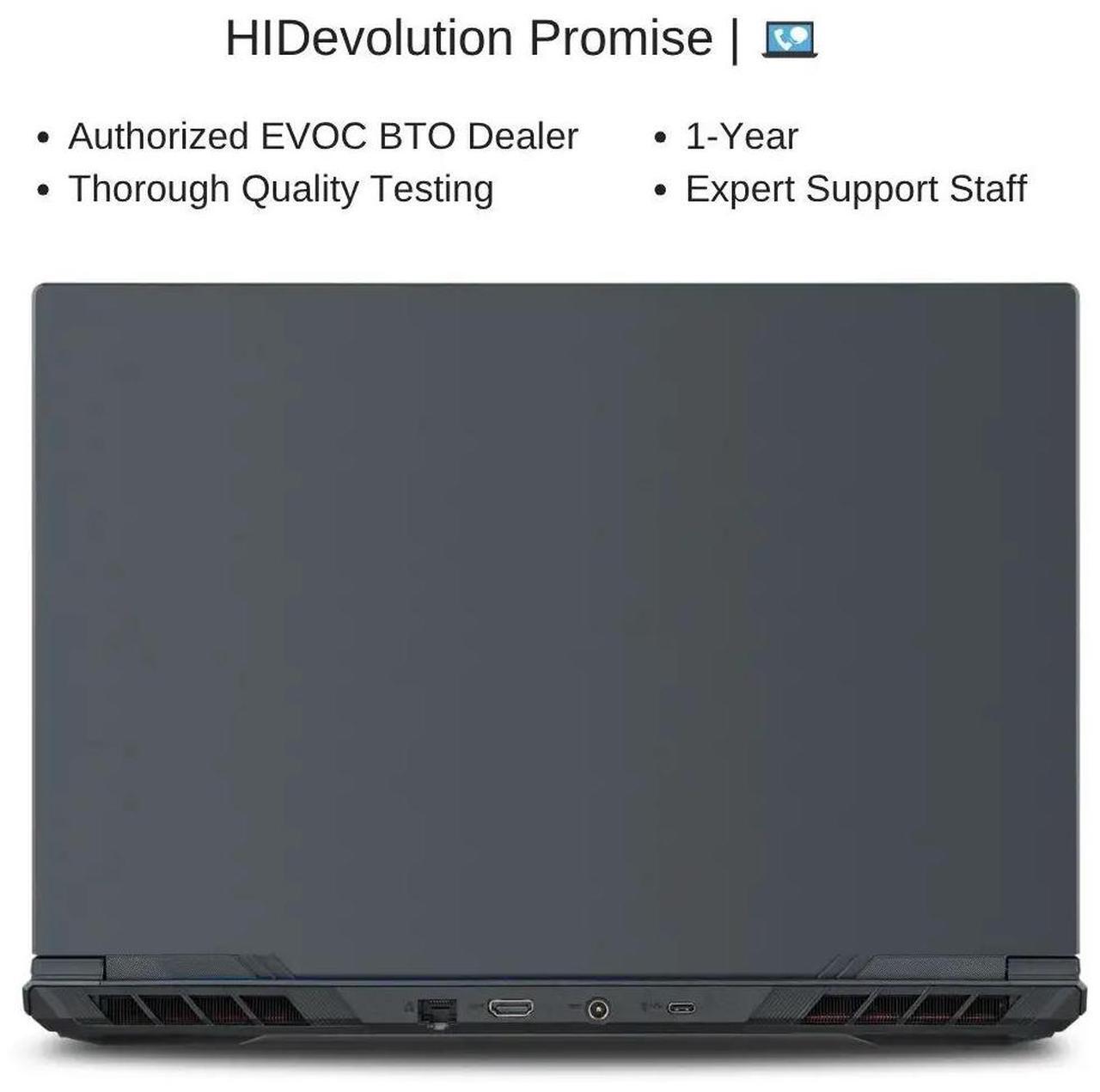 Alt view image 7 of 7 - [2025] HIDevolution EVOC High Performance Systems V3503B (V350WNNQ) 15.6" FHD 144Hz, 2.1 GHz Ultra 9-275HX, RTX 5060, 16 GB DDR5 RAM, 1 TB PCIe SSD, Windows 11 Pro