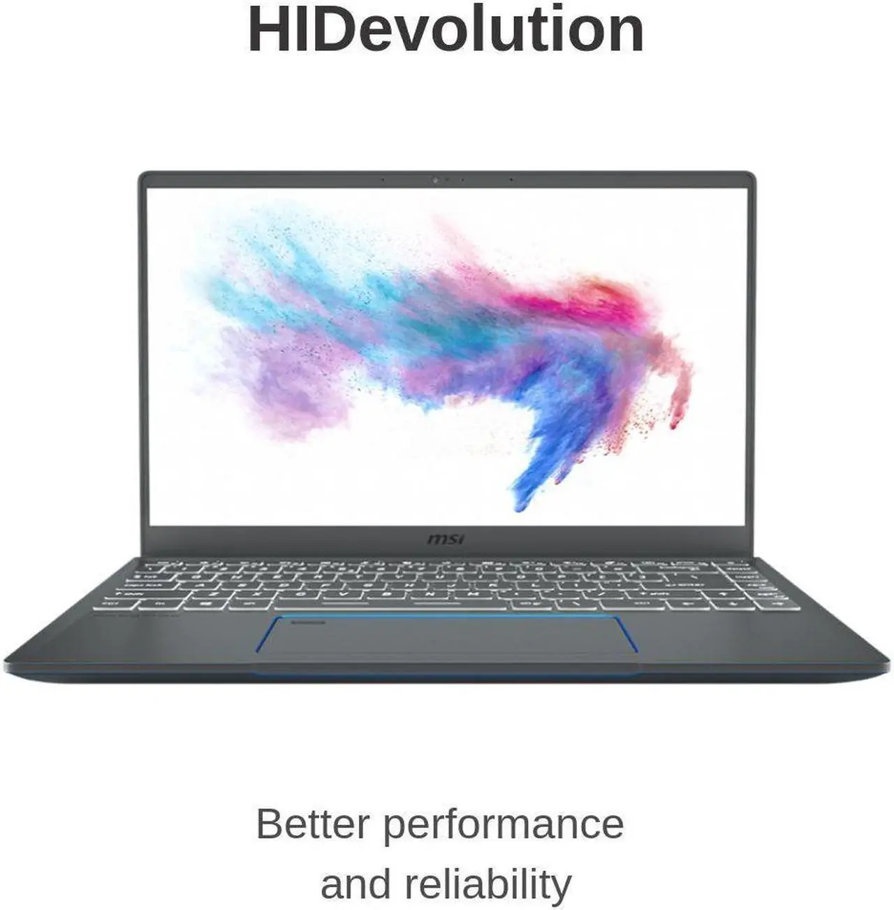 Main image of HIDevolution MSI Prestige 14 A10SC 14” UHD | Grey with Blue Diamond Cut | 1.1 GHz i7-10710U, GTX 1650 Max-Q, 16GB 2133MHz RAM, 2TB PCIe SSD | Authorized Performance Upgrades & Warranty