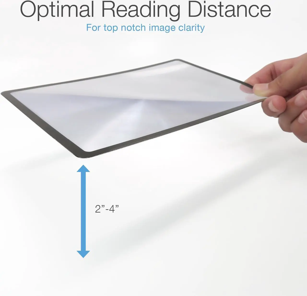 Alt view image 7 of 8 - MagniPros Premium 3X (300%) Page Magnifying Lens With 3 Bonus Bookmark Magnifiers for Reading Small Prints, Low Vision Aids & Solar Projects