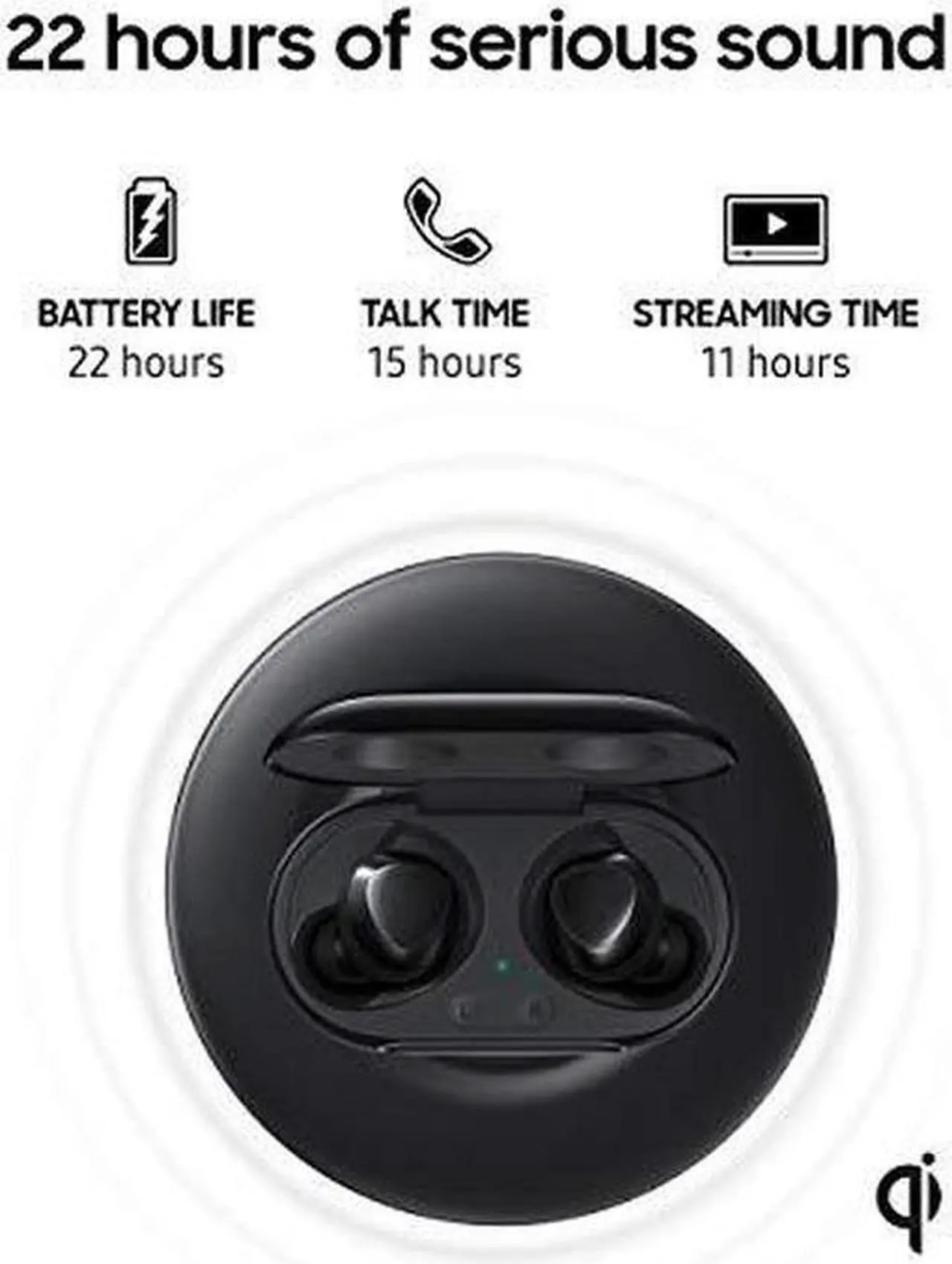 Alt view image 9 of 20 - Samsung Galaxy Buds+ True Wireless Bluetooth Earbud Headphones - Black