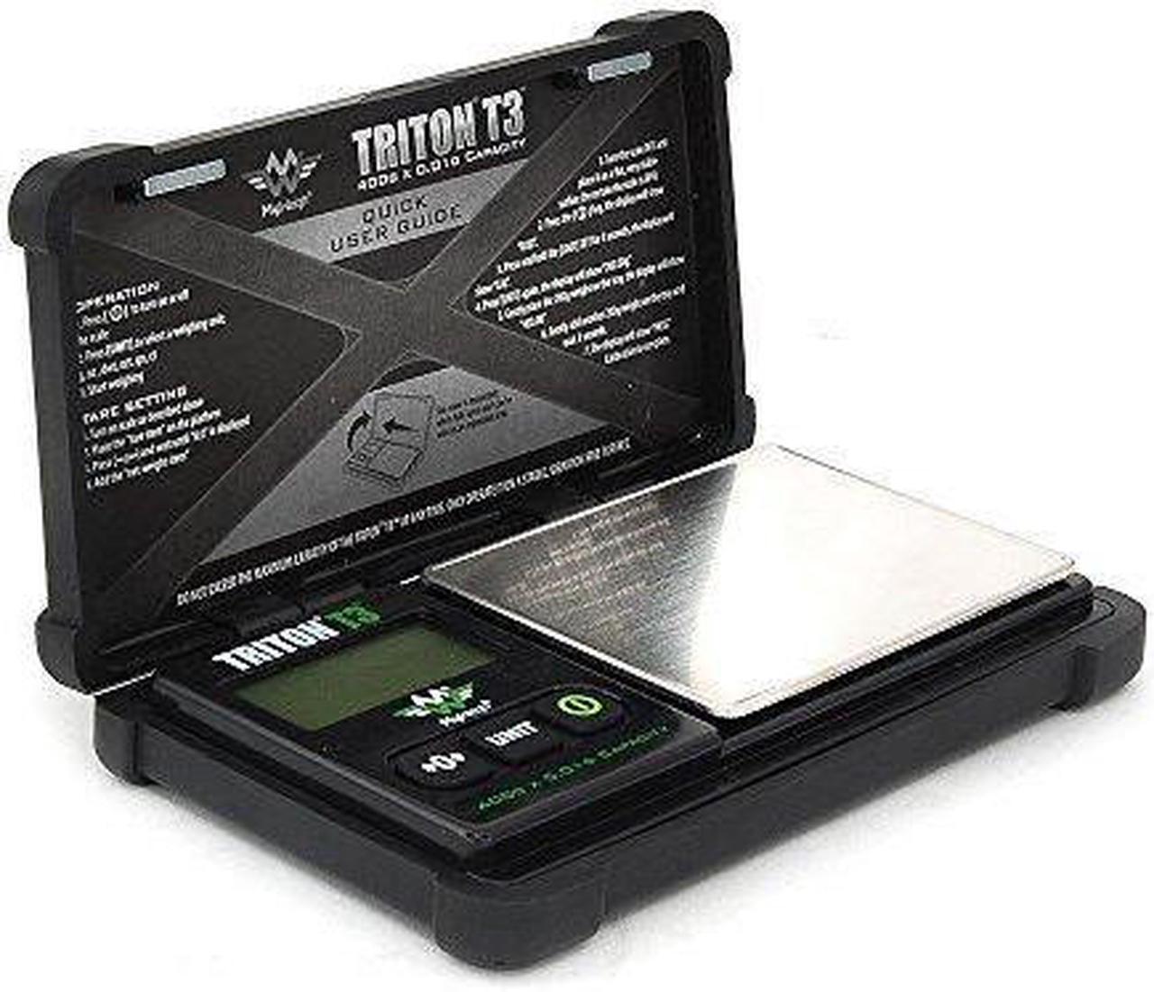 Alt view image 2 of 3 - My Weigh T3-400 Triton T3 400 Gram x 0.01 Digital Pocket Scale Black