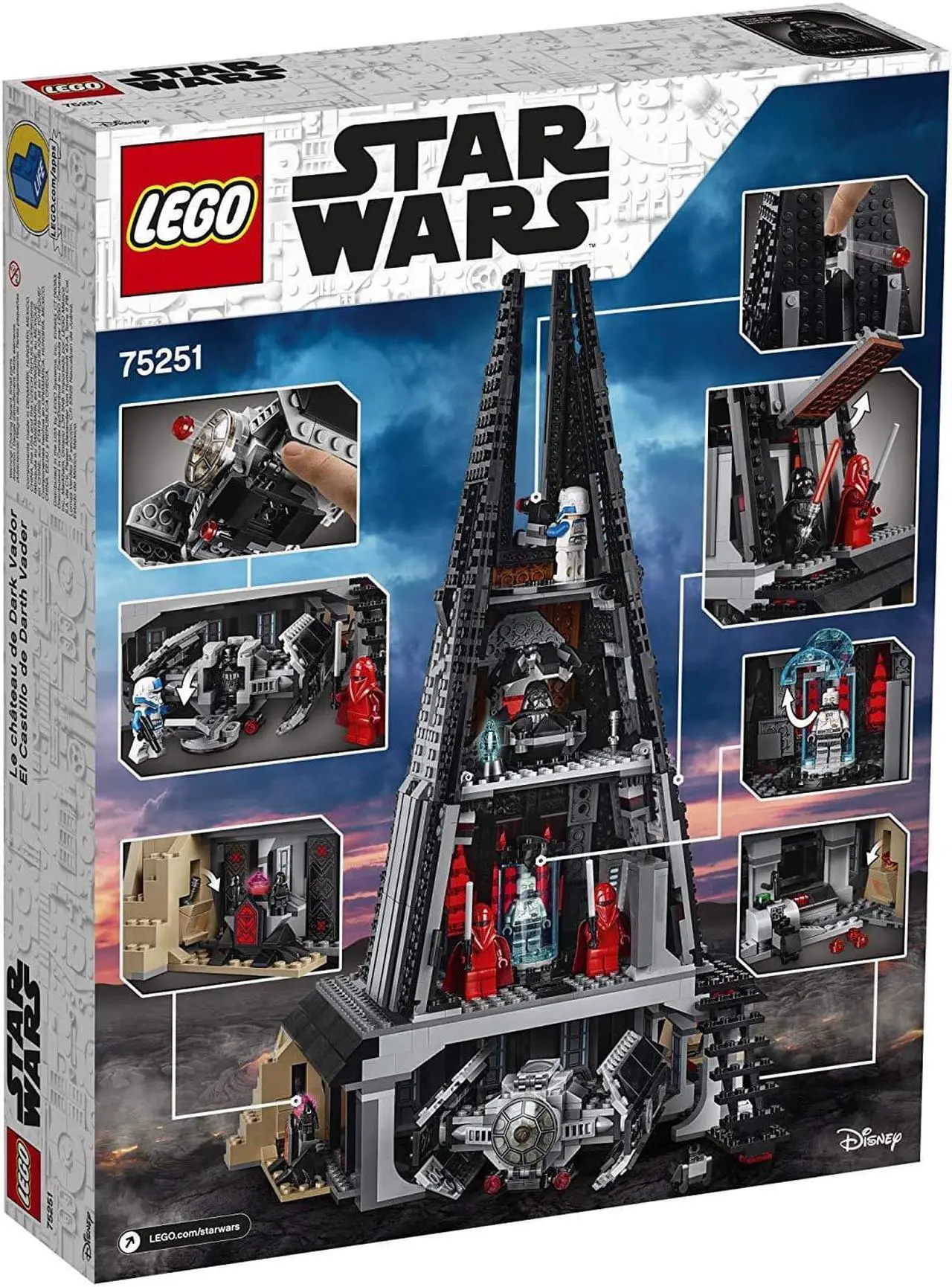 Alt view image 5 of 7 - LEGO Star Wars Darth Vaderâ€™s Castle 75251 Building Kit (1060 Pieces)
