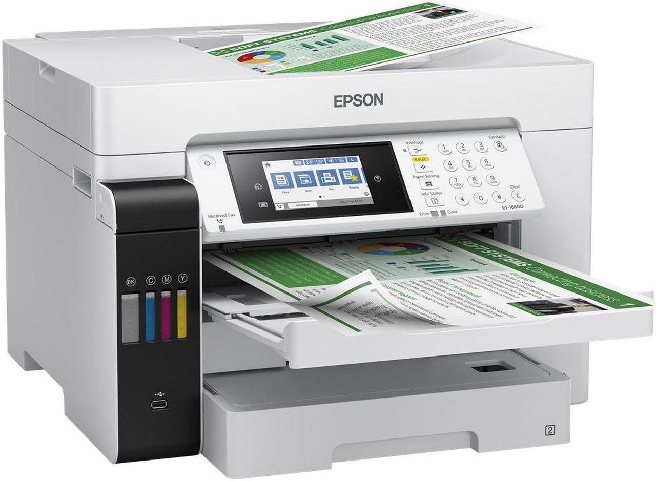 Alt view image 7 of 7 - Epson EcoTank® Pro ET-16600 Wide-format All-in-One Business Supertank Printer