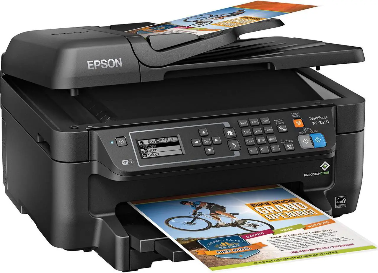 Alt view image 17 of 18 - EPSON WorkForce WF-2650 USB All-in-One Printer