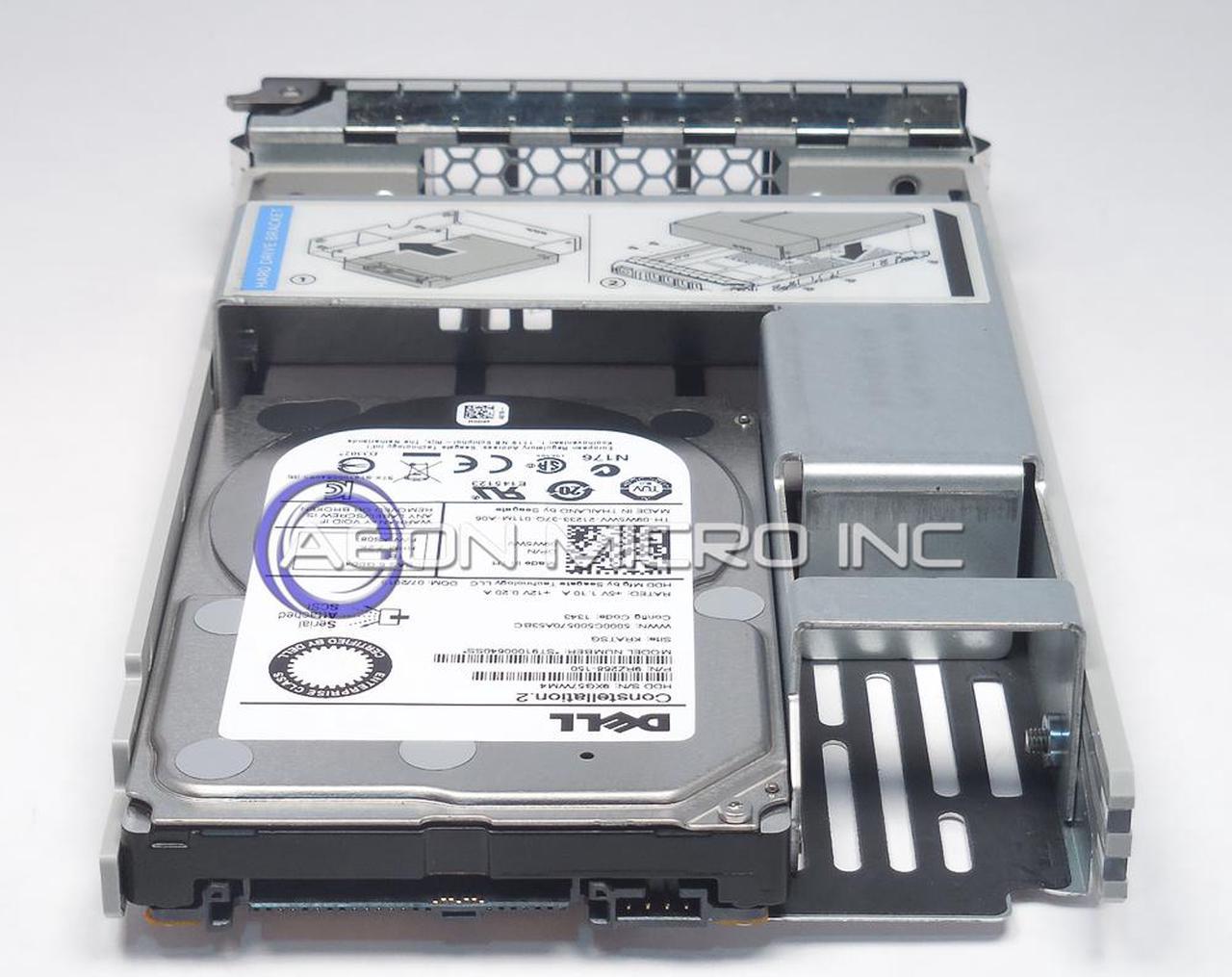 Alt view image 3 of 3 - DELL 400-AUVR Dell - Hard drive - 2.4 TB - hot-swap - 2.5" (in 3.5" carrier) - SAS 12Gb/s - 10000 rpm - for EMC PowerEdge T440, T640, PowerEdge R230, R330, R430, R530, R730, R730xd, T330, T430, T630