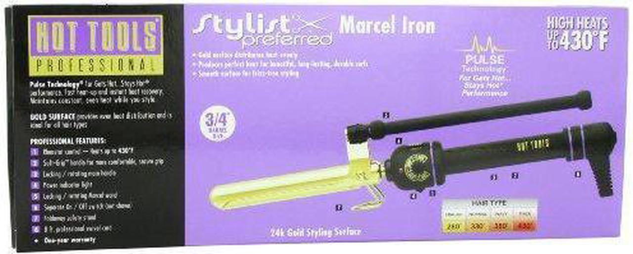 Alt view image 3 of 5 - Hot Tools HT1105 Regular Professional Marcel Curling Iron with Multi Heat Control, 3/4 Inches
