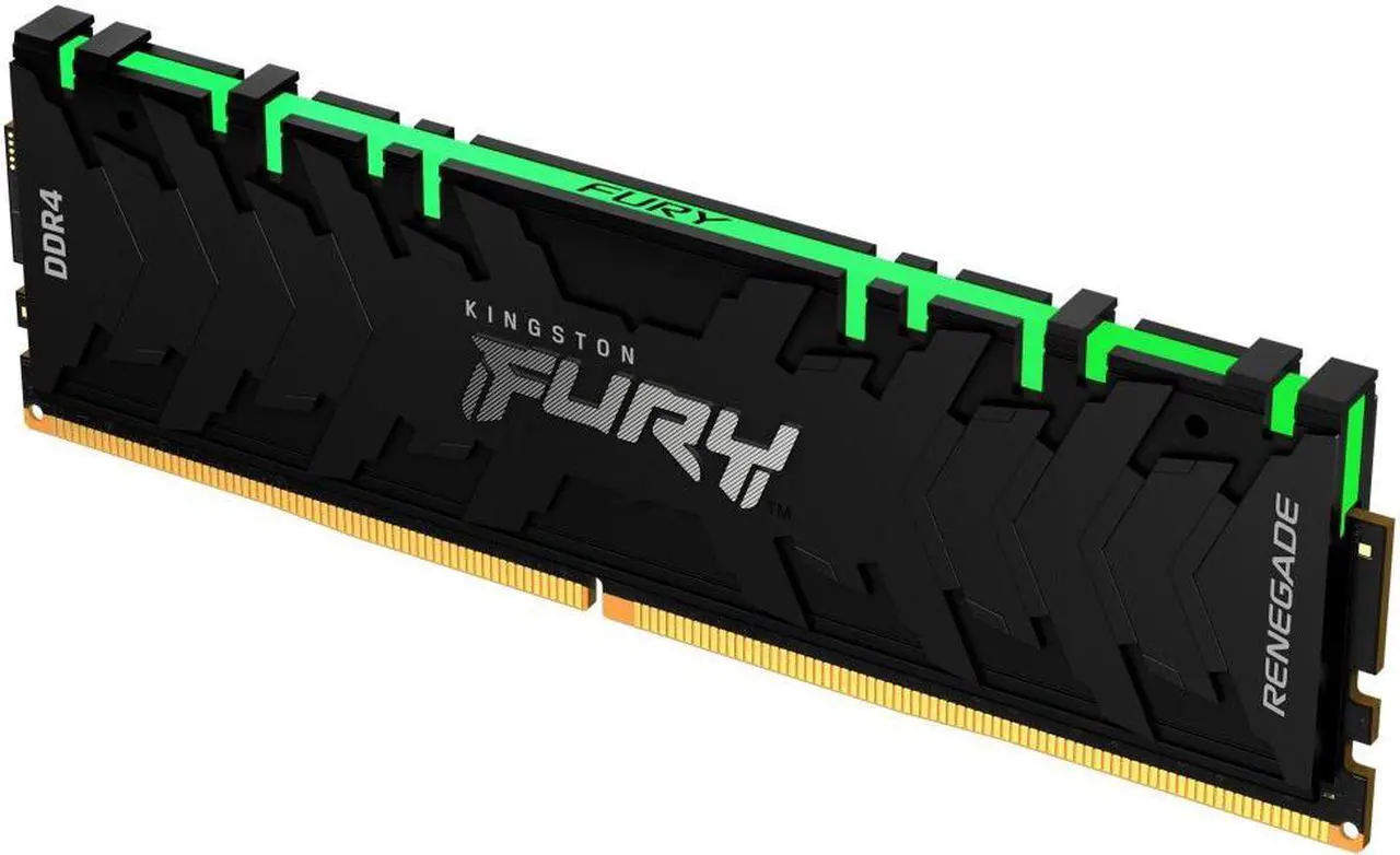 Alt view image 7 of 15 - Kingston FURY Renegade RGB 8GB 3600MHz DDR4 Single Memory Module (1 x 8GB) KF436C16RBA/8