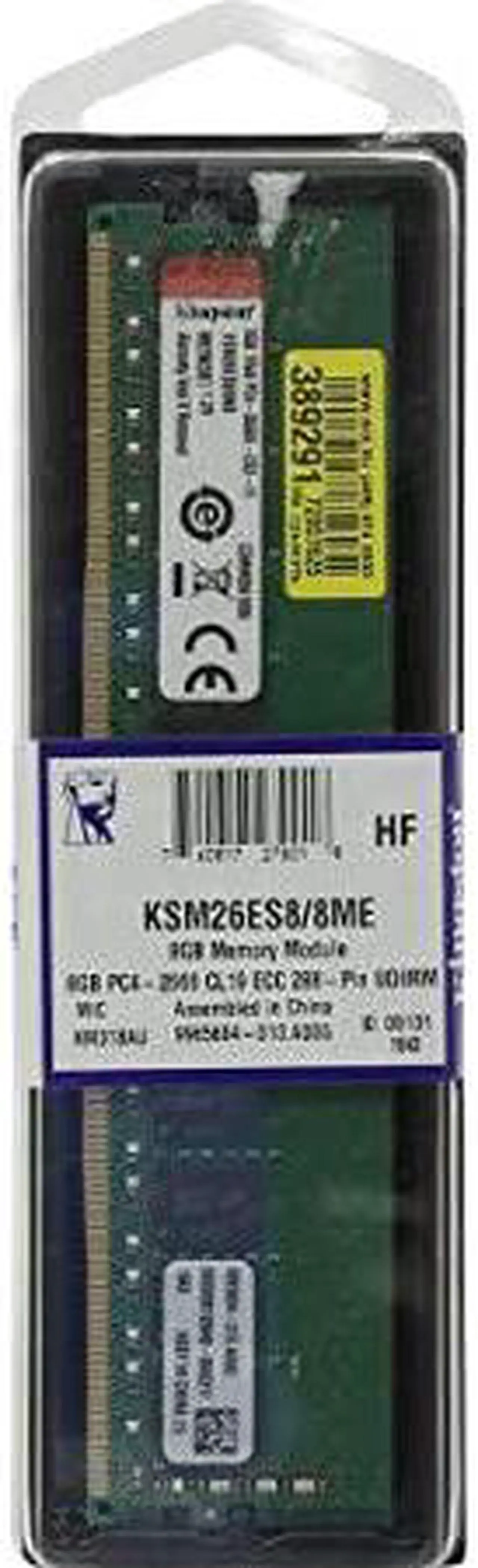 Alt view image 6 of 16 - Kingston 8GB DDR4 2666MHz 288pin ECC DIMM Memory Module KSM26ES88HD