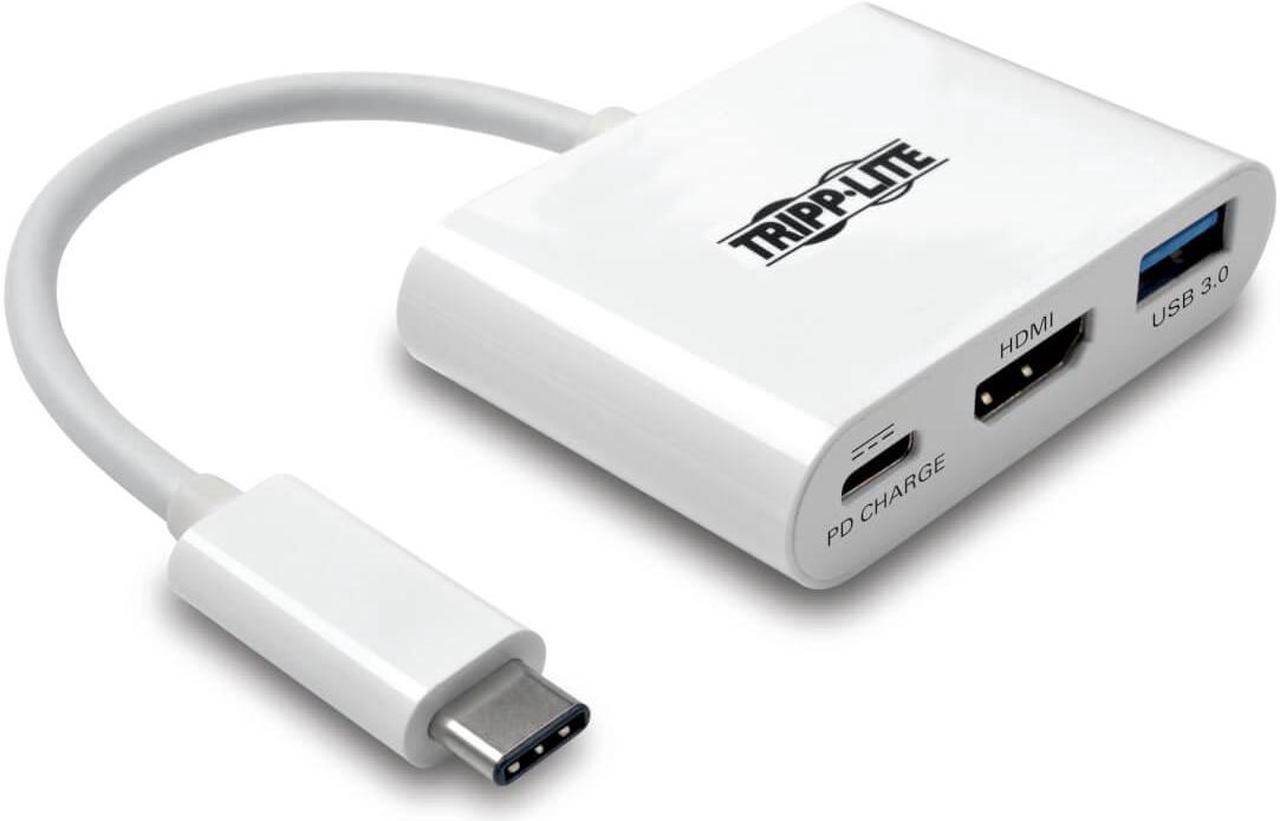 Alt view image 20 of 20 - Tripp Lite USB C to HDMI Multiport Adapter w/PD Charging USB Type C to HDMI (U444-06N-HU-C)