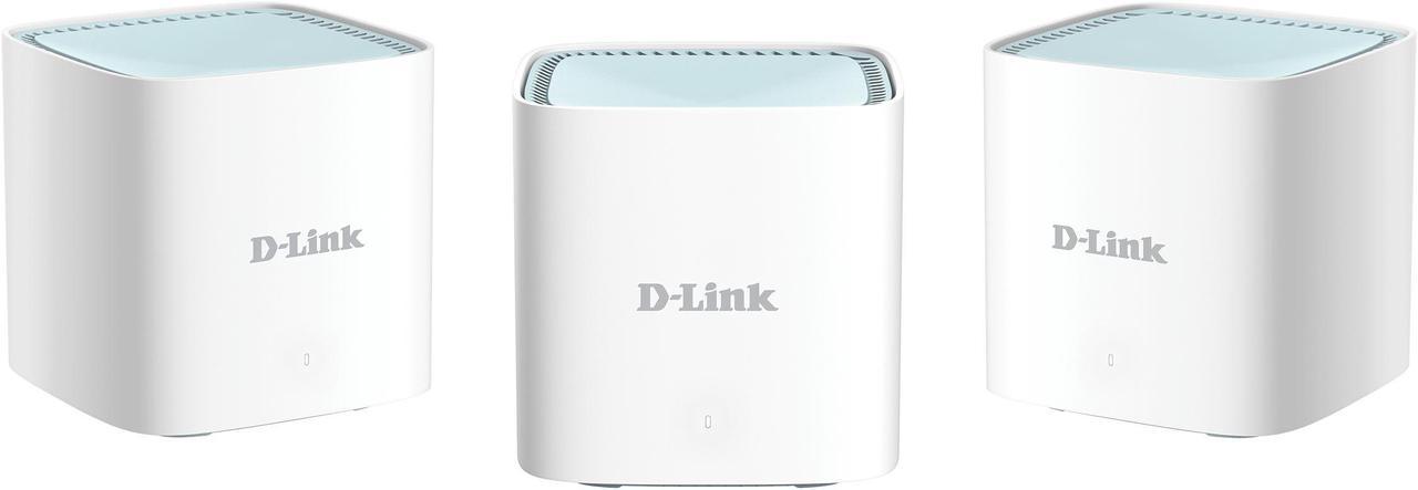 D-Link EAGLE PRO AI M15 - Wi-Fi system (3 routers) - up to 500 sq.m - mesh - GigE - 802.11a/b/g/n/ac/ax - Dual Band