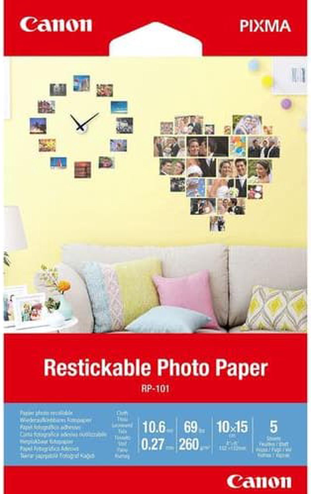 Alt view image 3 of 4 - RP-101 4 x 6 Restickable Photo Paper (5 sheets/pkg)