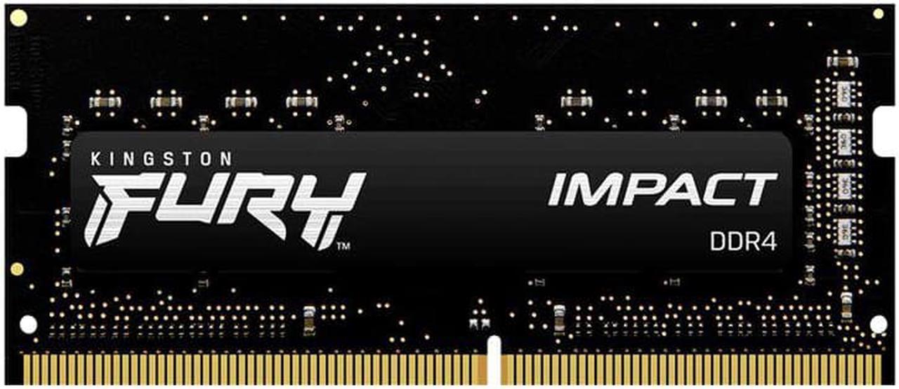 Kingston FURY Impact 32GB (1 x 32GB) 260-pin SO-DIMM DDR4 3200 MHz CL20 Black Memory (KF432S20IB/32)