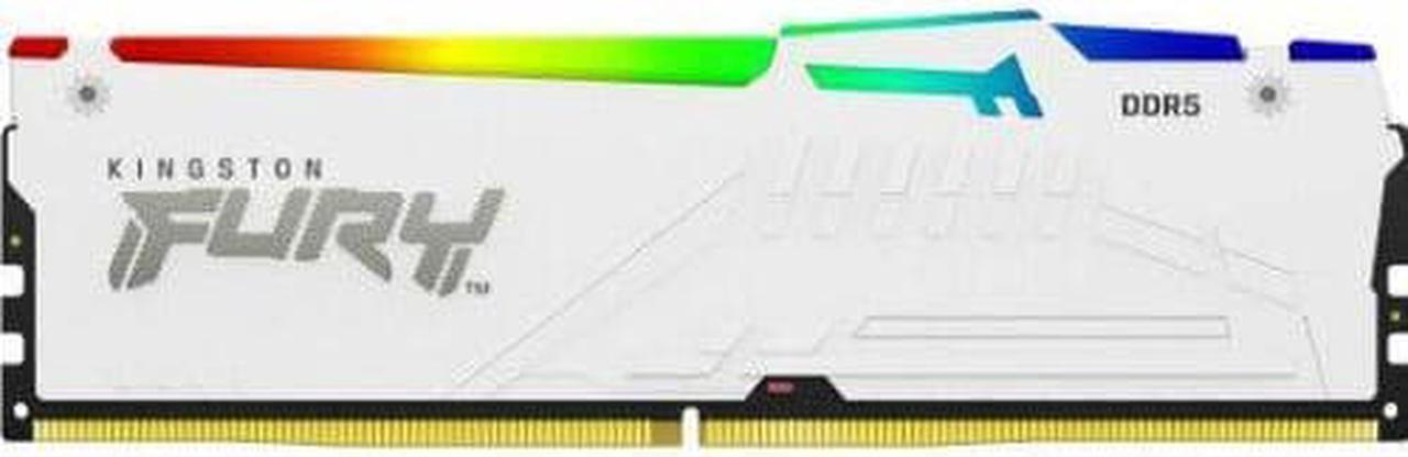 Alt view image 2 of 2 - Kingston 16GB 5200MT/s DDR5 CL40 DIMM FURY Beast White RGB XMP