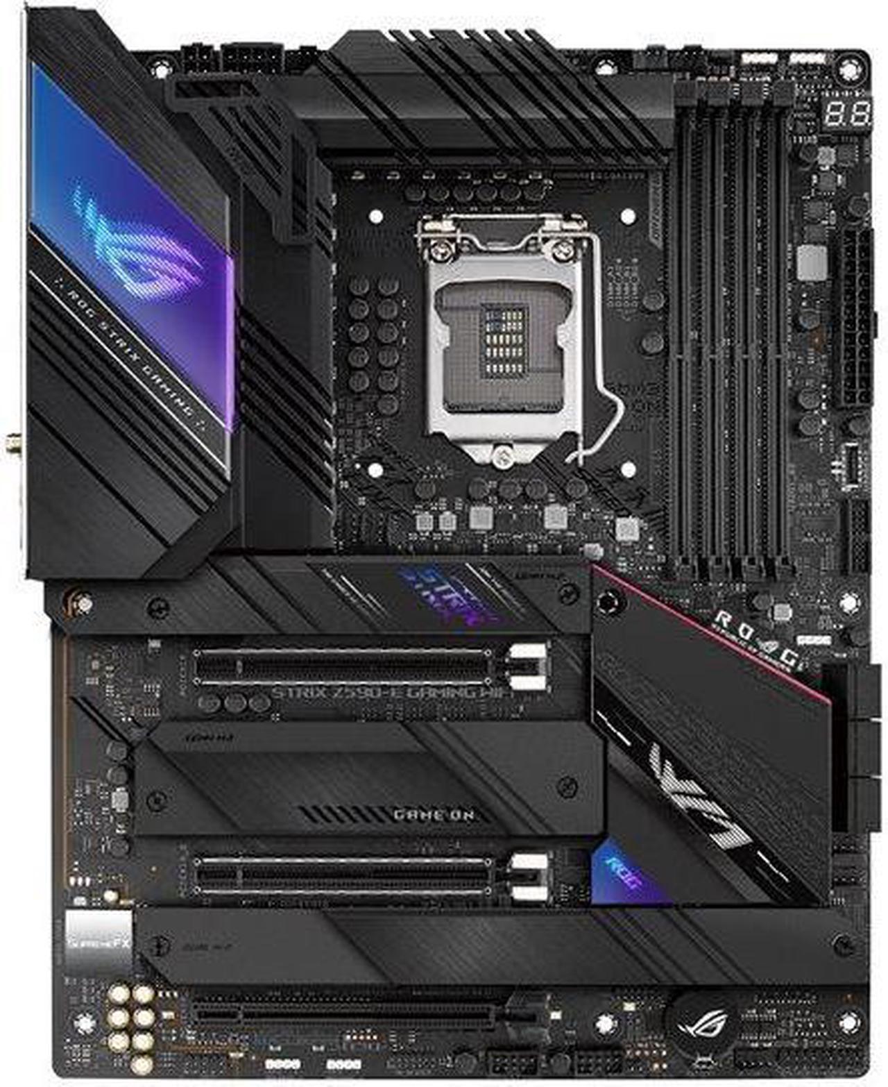 Alt view image 8 of 8 - ASUS ROG STRIX Z590-E GAMING WIFI LGA 1200 Intel Z590 DDR4 ATX Motherboard (90MB1640-M0EAY0)