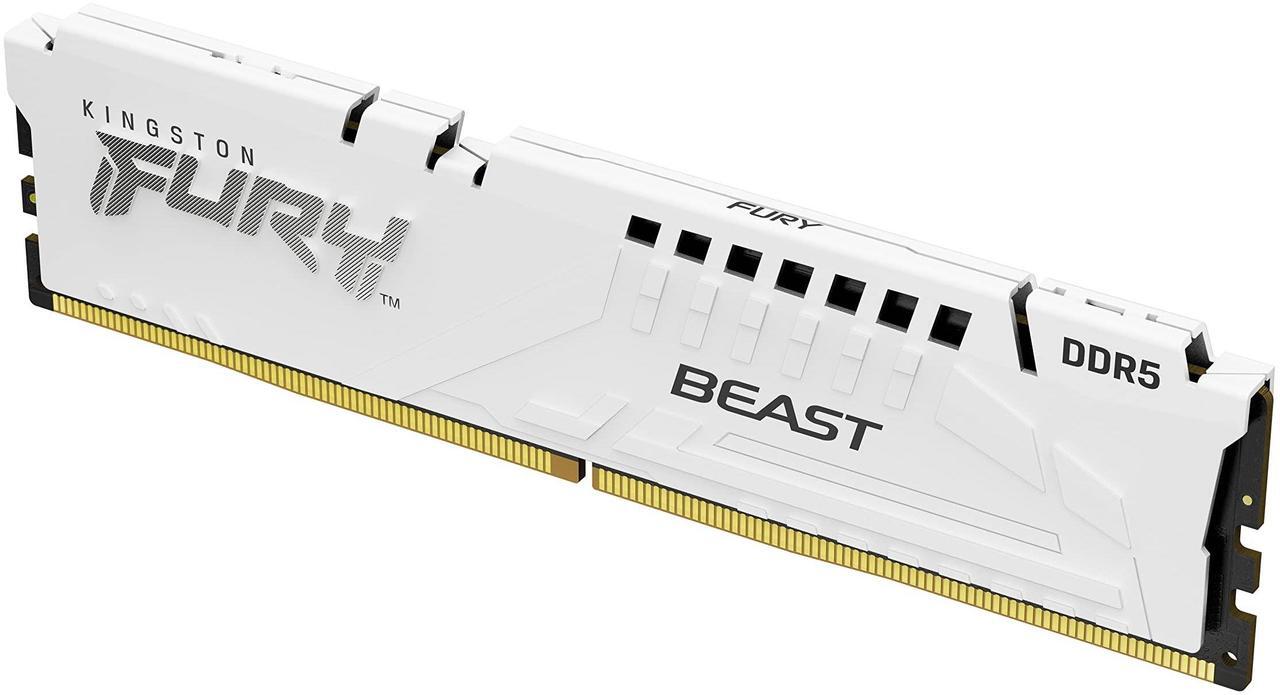 Alt view image 2 of 9 - Kingston 16GB 5200MHz DDR5 CL40 DIMM FURY Beast White XMP
