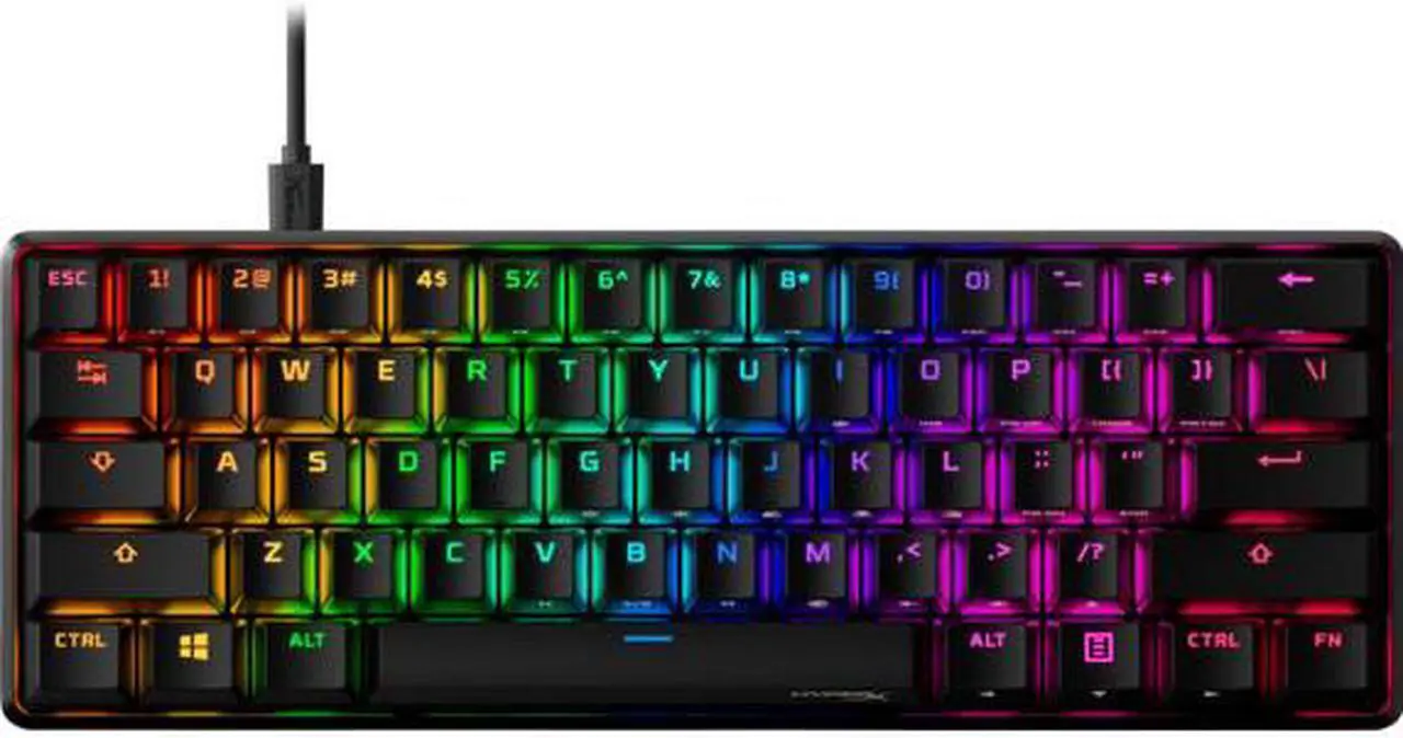 Alt view image 16 of 16 - HyperX Alloy Origins 60 RGB Mechanical Gaming Keyboard - Red Switches