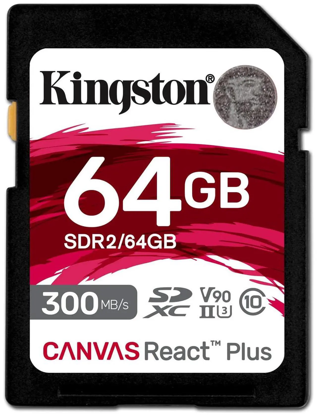 Alt view image 8 of 8 - Kingston Canvas React Plus 64GB Secure Digital Extended Capacity (SDXC) Flash Card Model SDR2/64GB