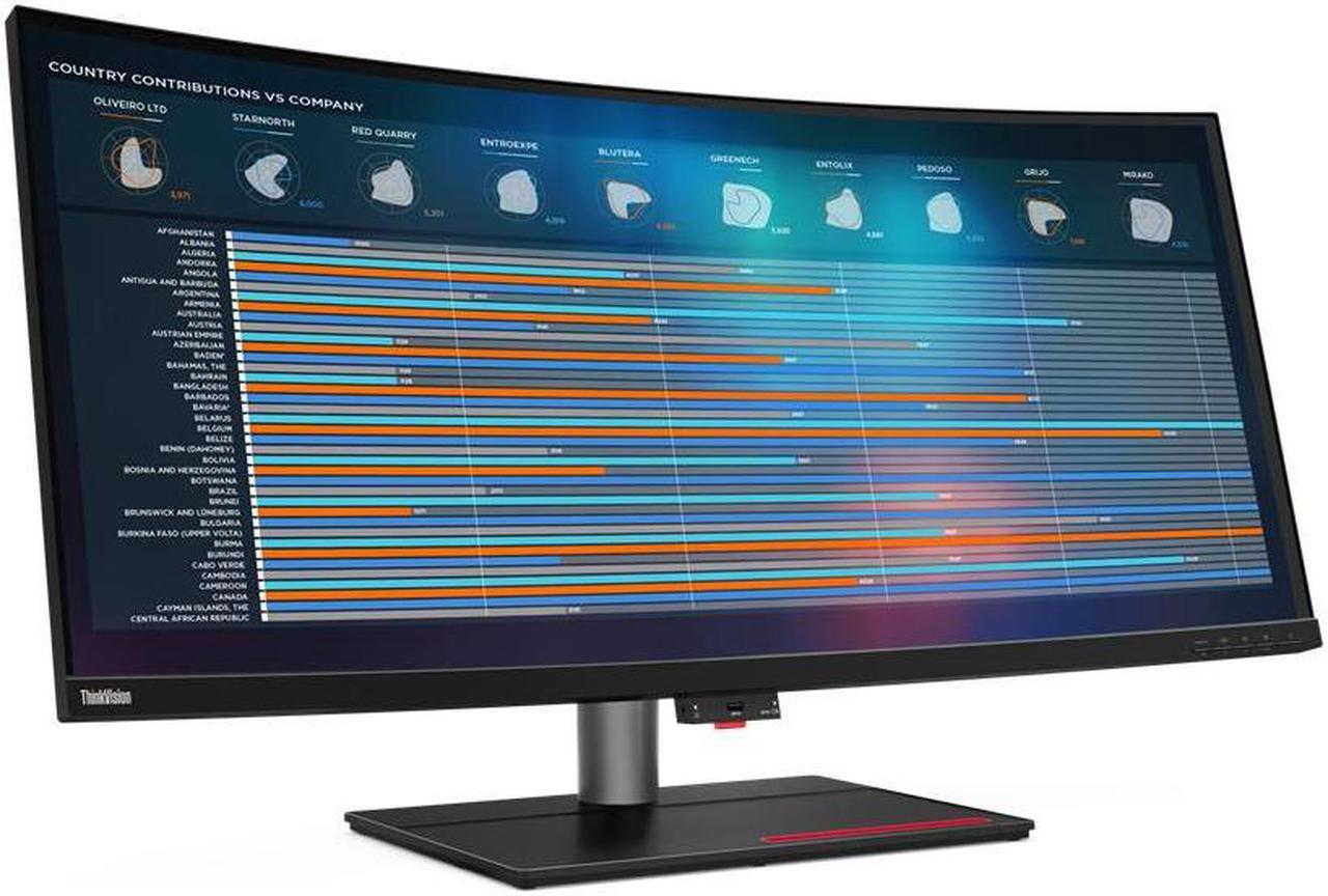 Lenovo ThinkVision P40w-20 39.7" 5120 x 2160 (5K) 75 Hz Curved Monitor