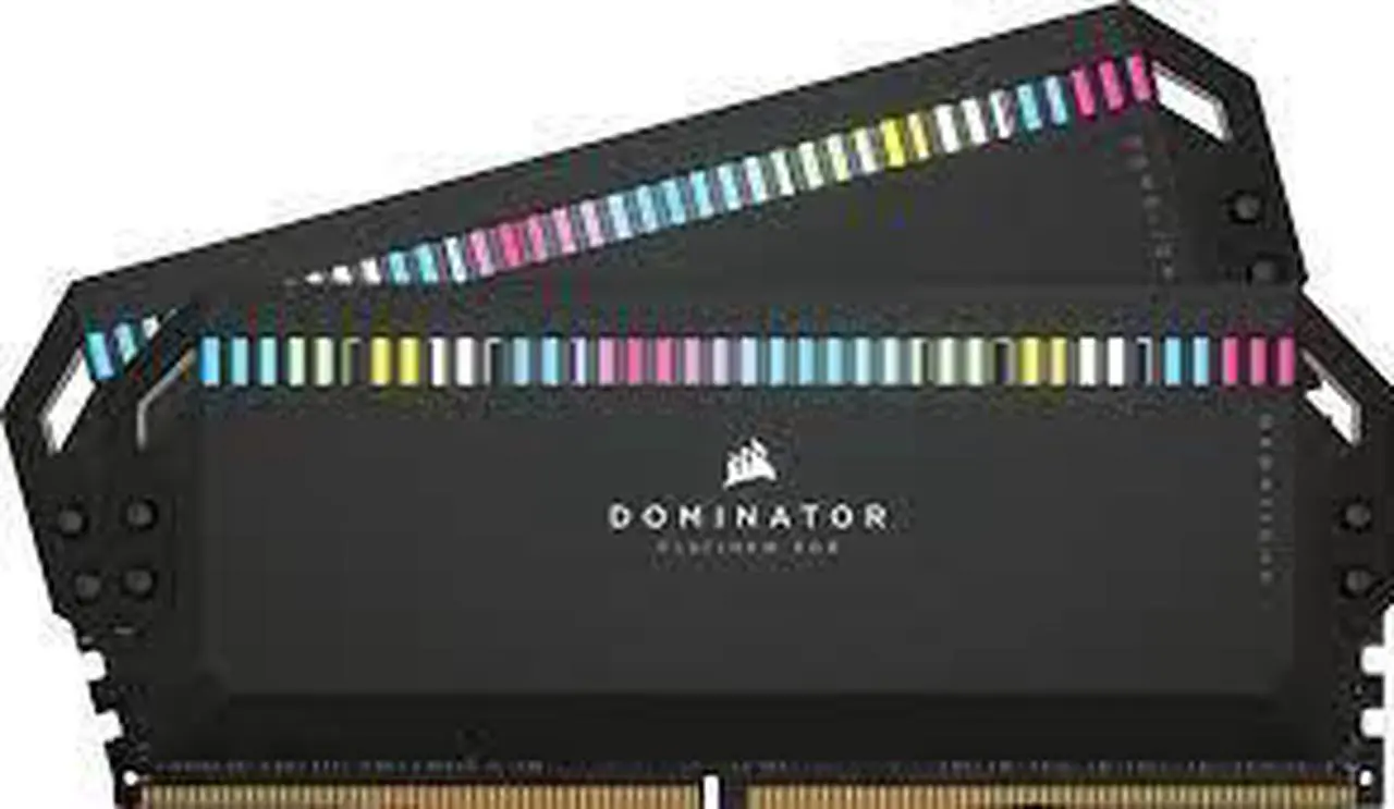 Alt view image 9 of 9 - Corsair Dominator Platinum RGB 64GB (2x32GB) DDR5 DRAM 6600MT/s C32 Memory Kit - Black - For Motherboard, Desktop PC - 64 GB (2 x 32GB) - DDR5-6600/PC5-52800 DDR5 SDRAM - 6600 MHz - CL32 - 1.40 V - Un