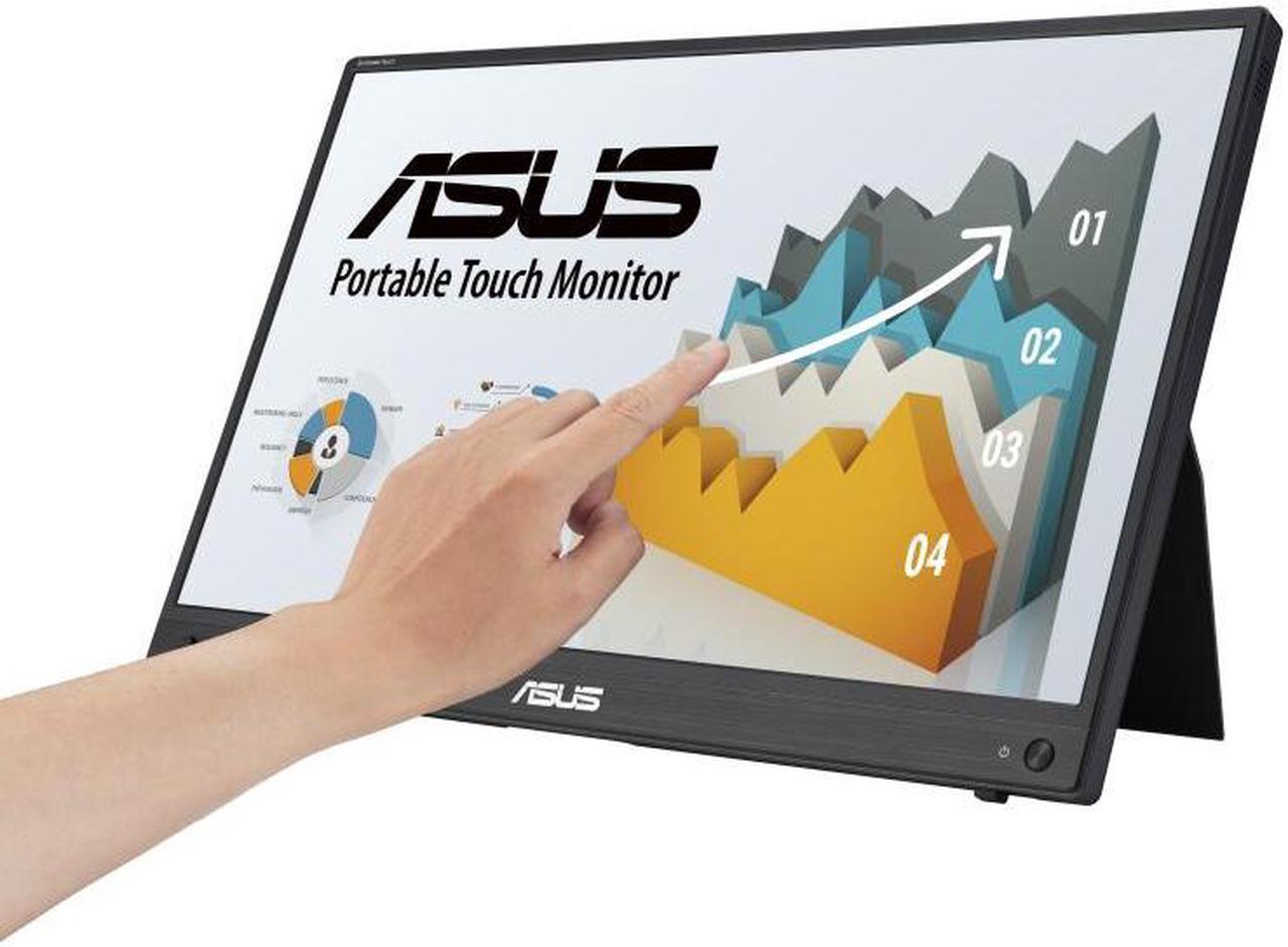 ASUS IPS monitor ZenScreen Touch MB16AHT - 39.6 cm (15.6") - 1920 x 1080 Full HD