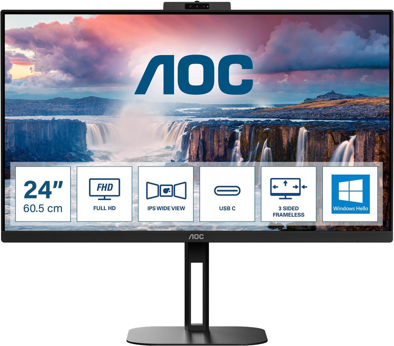 AOC LED-Display 24V5CW/BK - 61 cm (24") - 1920 x 1080 Full HD