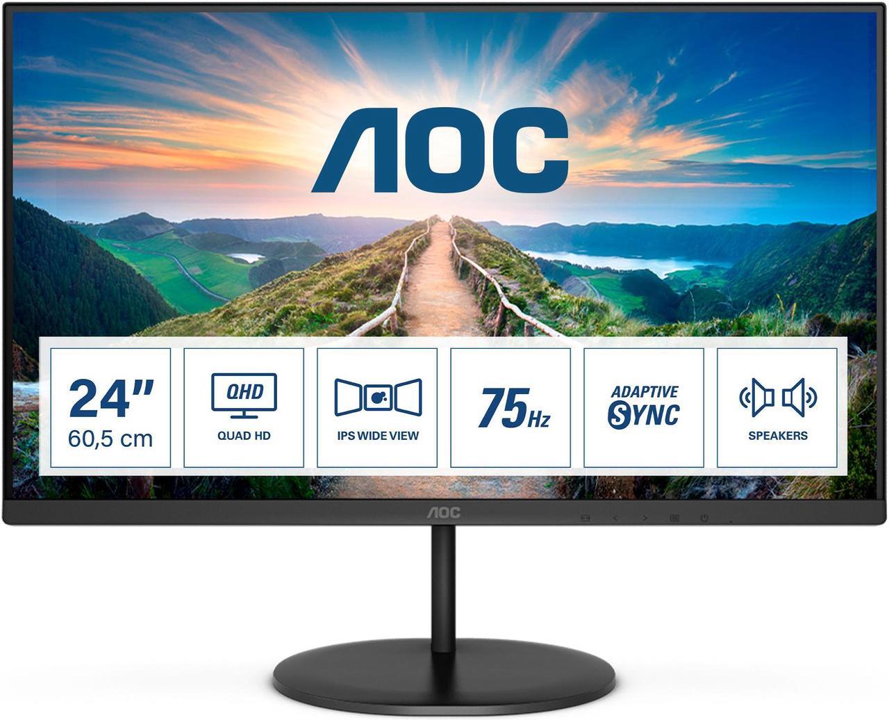 Main image of AOC Q24V4EA - LED monitor - QHD - 24"