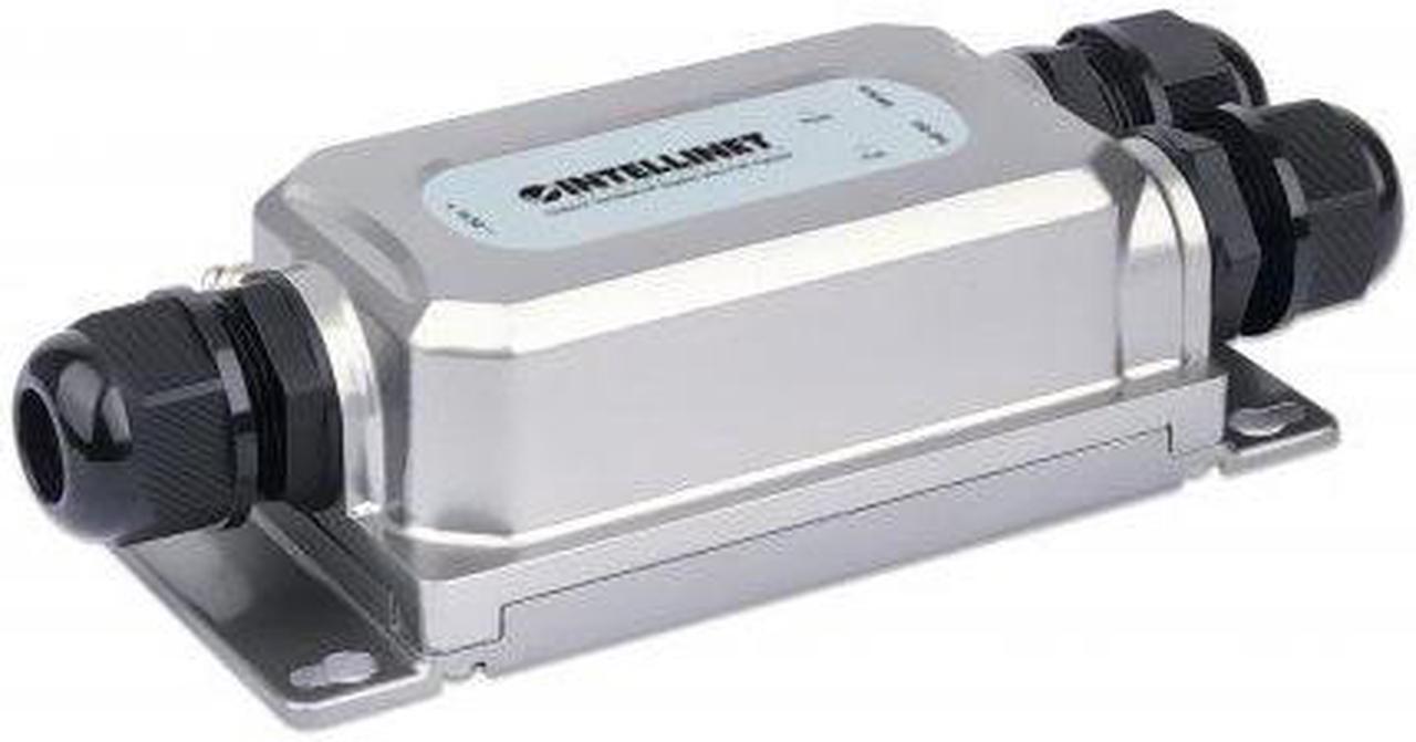 Main image of Intellinet Outdoor Vandalproof Gigabit PoE++ Injector, One 60 W Port, IEEE 802.3bt (4PPoE) Compliant, IP67 Waterproof, IK10 Vandalproof, Metal Housing