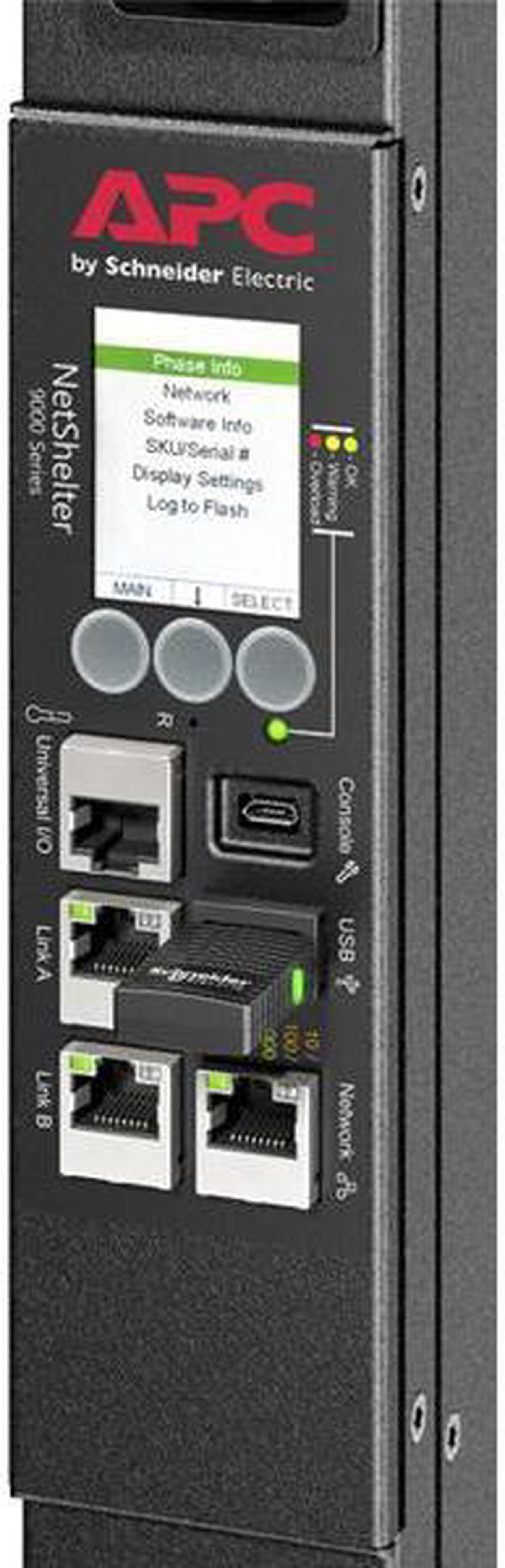 Alt view image 3 of 4 - APC Rack PDU 9000 Switched APDU9981EU3 - Power distribution unit (rack-mountable) - AC 230 V - 11 kW - 11000 VA - 3-phas