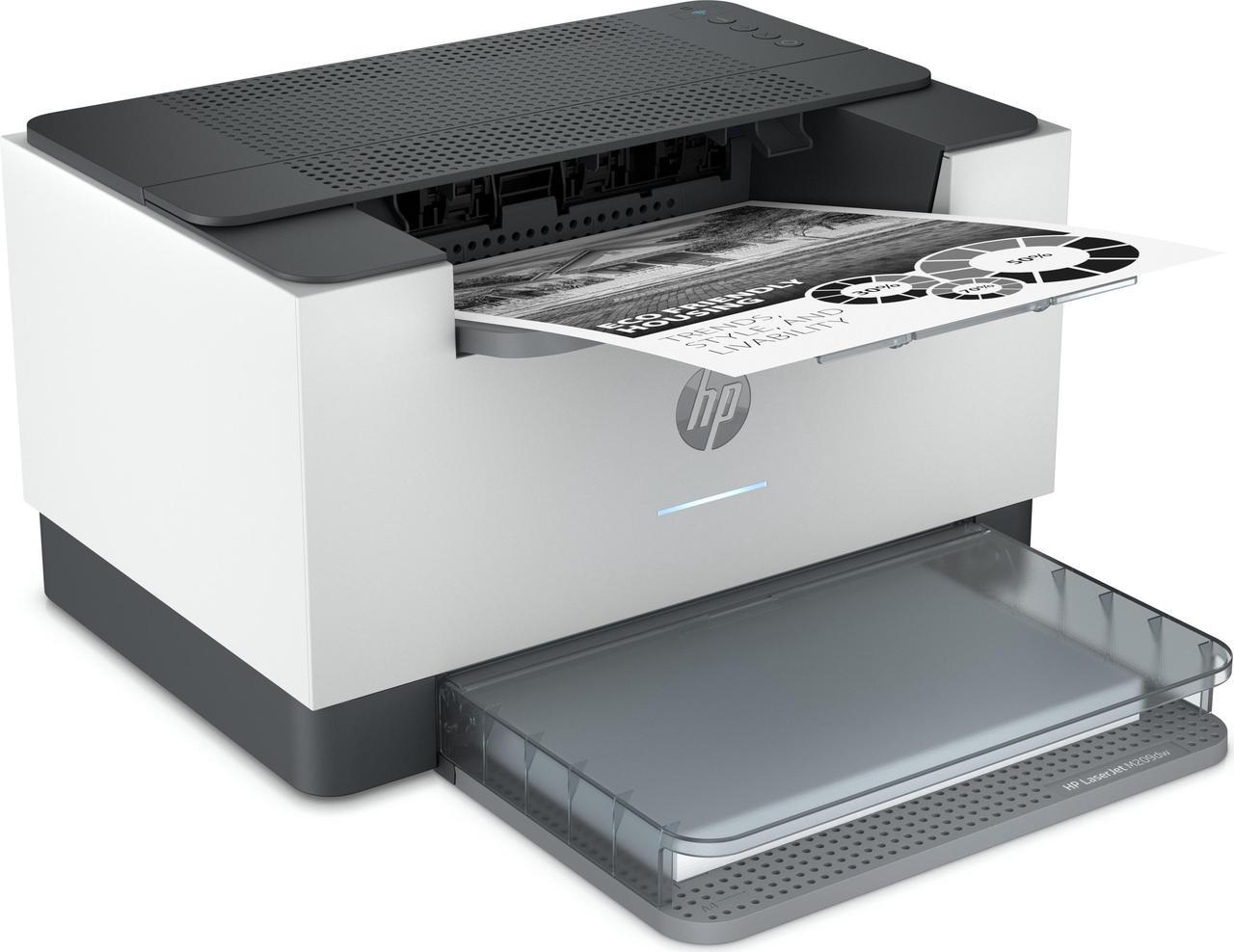 Alt view image 4 of 4 - HP LaserJet M209dwe HP+ Wireless Black & White Printer with 6 Months Instant Ink