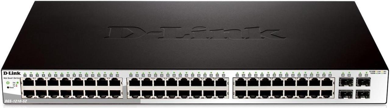 48 10/100/1000 Base-T port with 4 x 1000Base-T /SFP ports