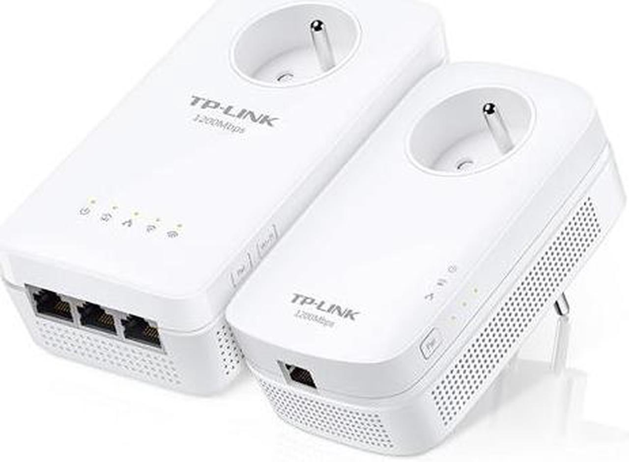 TP-Link TL-WPA8631P KIT V4 - Wi-Fi Kit - powerline adapter kit 1GbE, HomePlug AV (HPAV), HomePlug AV (HPAV) 2.0, IEEE 19