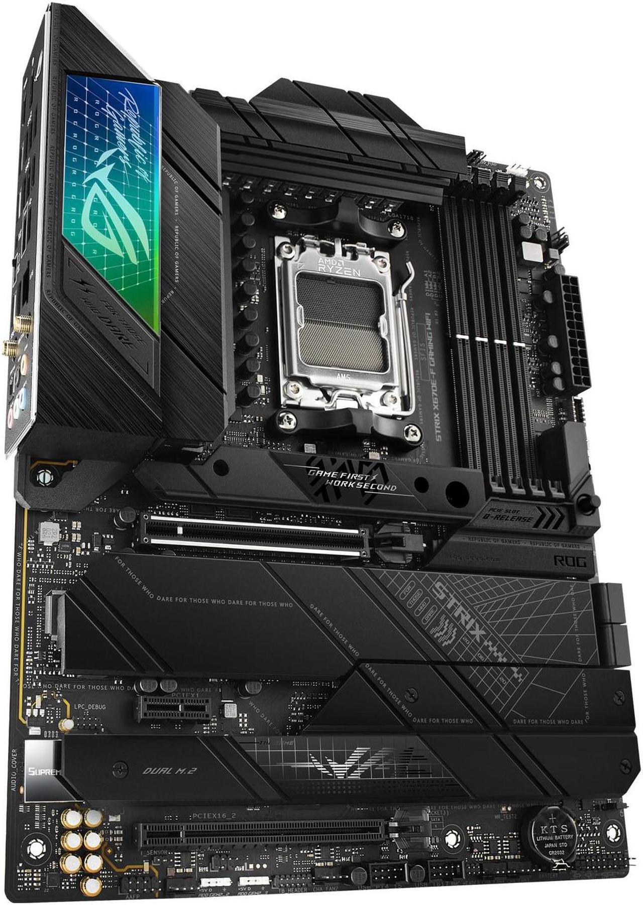 Alt view image 4 of 5 - ASUS ROG Strix X670E-F Gaming WiFi - Motherboard - ATX - Socket AM5 - AMD X670E Chipset - USB 3.2 Gen 1, USB 3.2 Gen 2,