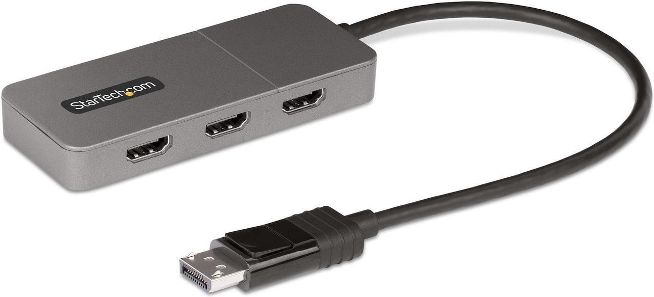Alt view image 2 of 12 - StarTech 3-Port MST Hub DisplayPort to Triple 4K 60Hz MST14DP123HD