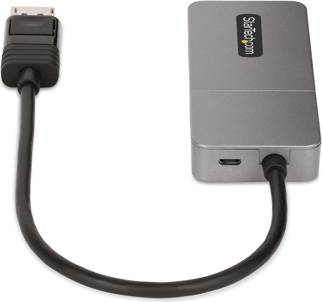 Alt view image 5 of 12 - StarTech 3-Port MST Hub DisplayPort to Triple 4K 60Hz MST14DP123HD