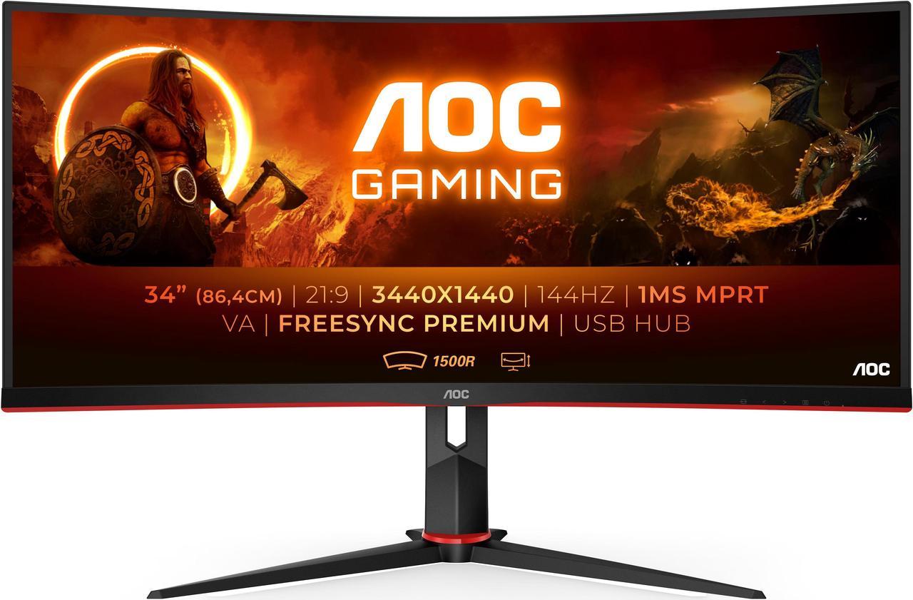 AOC CU34G2X/BK - LED monitor - curved - 34"