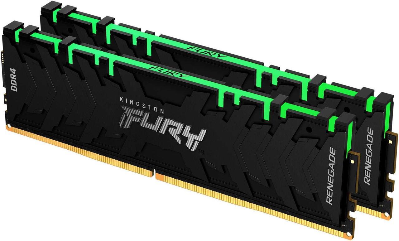 Alt view image 6 of 13 - Kingston Fury Renegade 16GB (2 x 8GB) 288-Pin PC RAM DDR4 3200 (PC4 25600) Desktop Memory Model KF432C16RBAK2/16