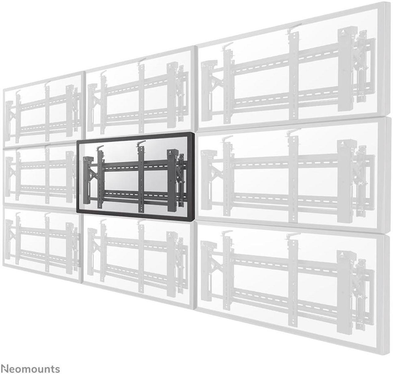 Neomounts LED-VW2000BLACK - Bracket - for flat panel - lockable - black - screen size: 32"-75" - wall-mountable