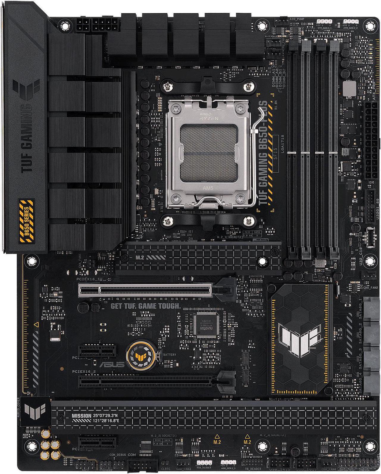 ASUS TUF Gaming B650-Plus - Motherboard - ATX - Socket AM5 - AMD B650 Chipset - USB 3.1 Gen 2, USB 3.2 Gen 2, USB-C 3.2