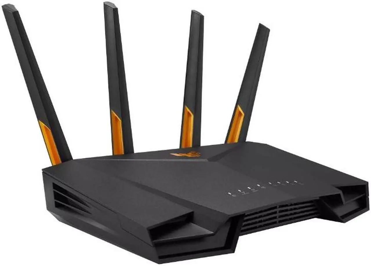 Alt view image 4 of 12 - ASUS TUF Gaming AX4200 wireless router 2,5 Gigabit Ethernet Dual-band (2.4 GHz / 5 GHz) Black, Orange